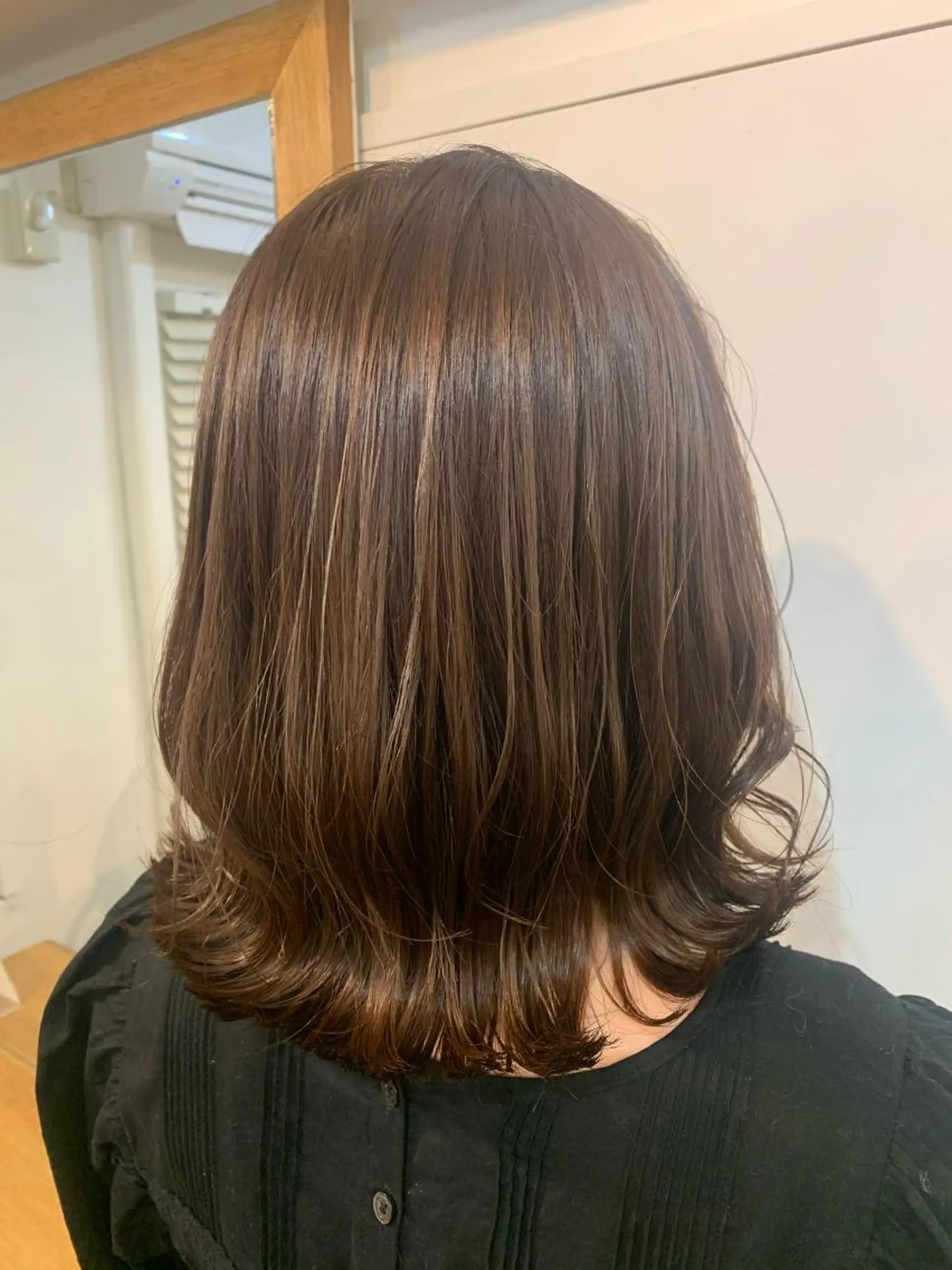 ミディアム エンドウ ミノリ🤎 /半個室/レイヤーのヘアスタイル