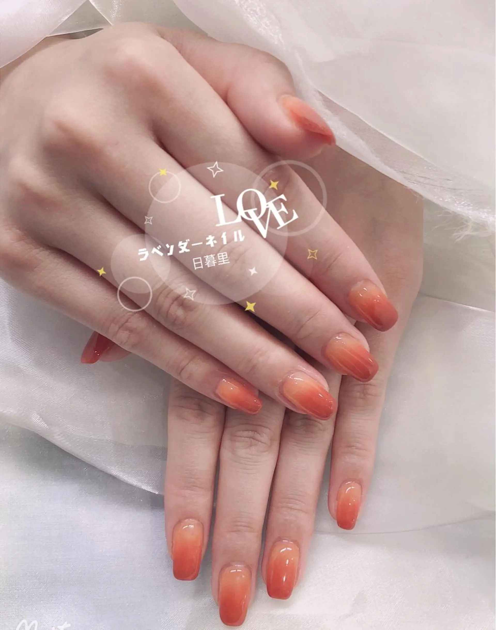 ネイル グラデーション ラベンダー💖日暮里 ルル💖ネイルのネイルデザイン