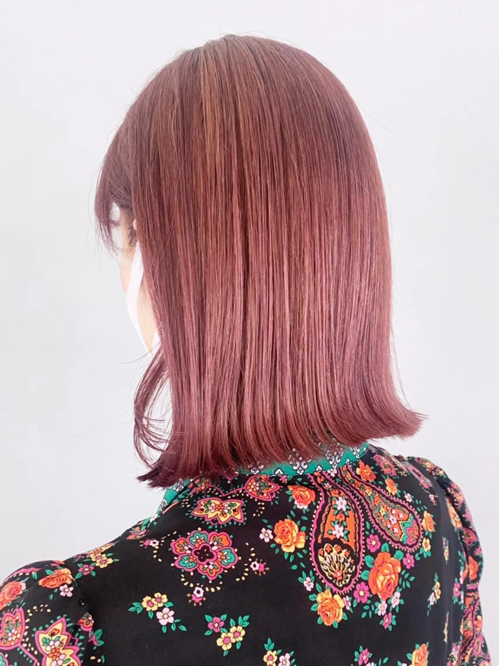 ミディアム カラー パーマ ヘアアレンジ ラベンダーカラー ボブ ITbyALBUM 松戸のヘアスタイル