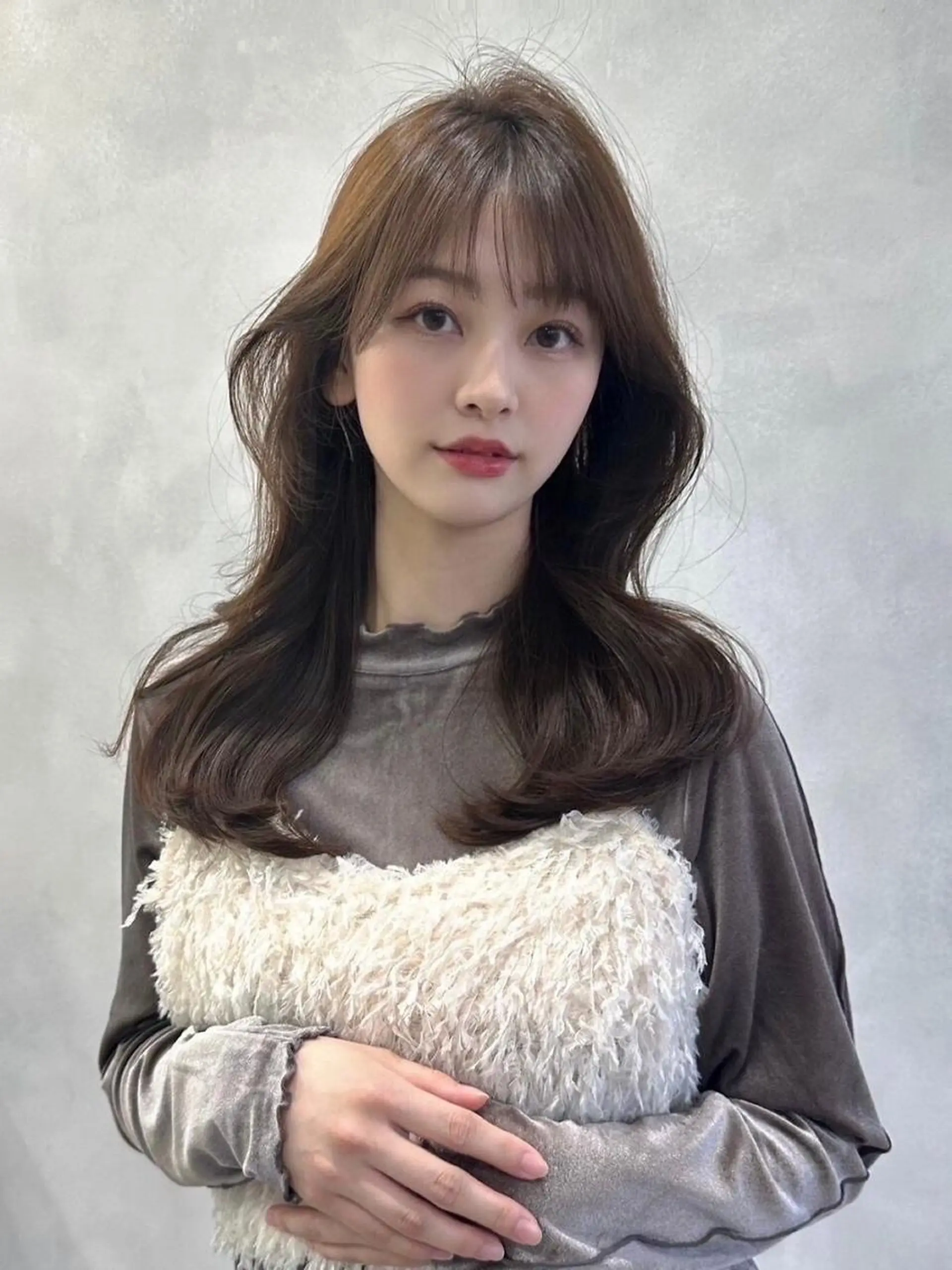 ロング カラー 骨格補正似合わせ カット阿部建のヘアスタイル
