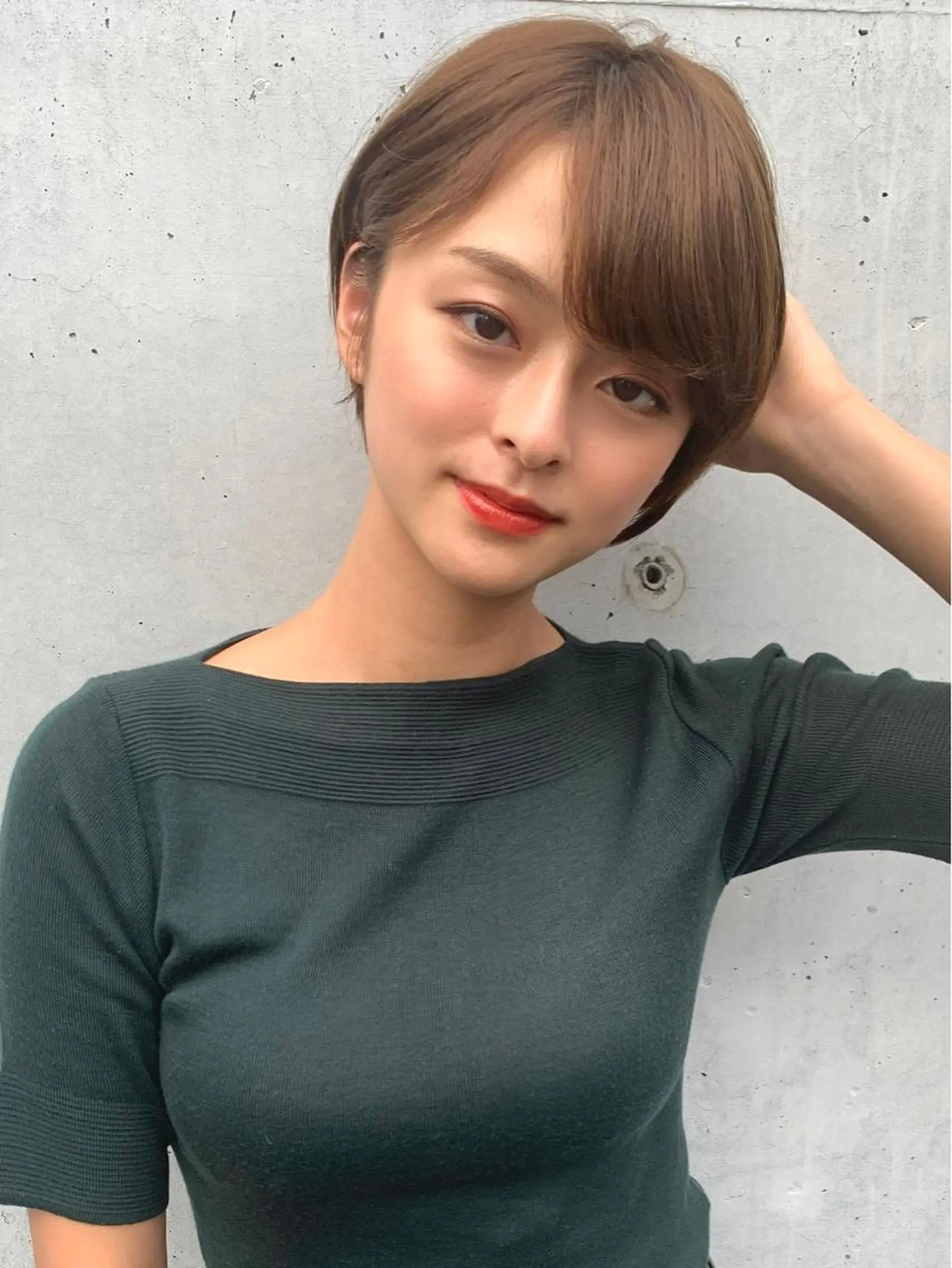 ショート カラー カット ヘアカラー 【韓国　レイヤー 髪質改善✨】かずのヘアスタイル