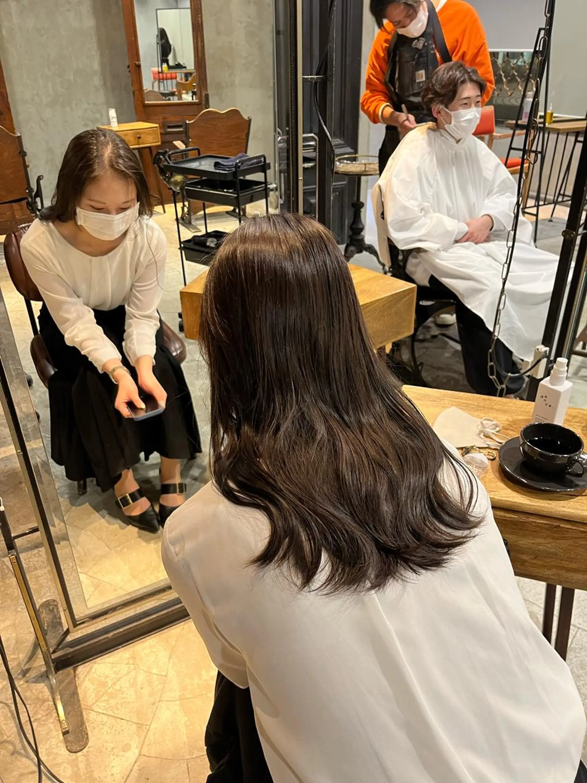 ロング カラー グレージュ カット ヘアカラー トリートメント DX所属・✨メンズスタイル✨ Daiのヘアスタイル