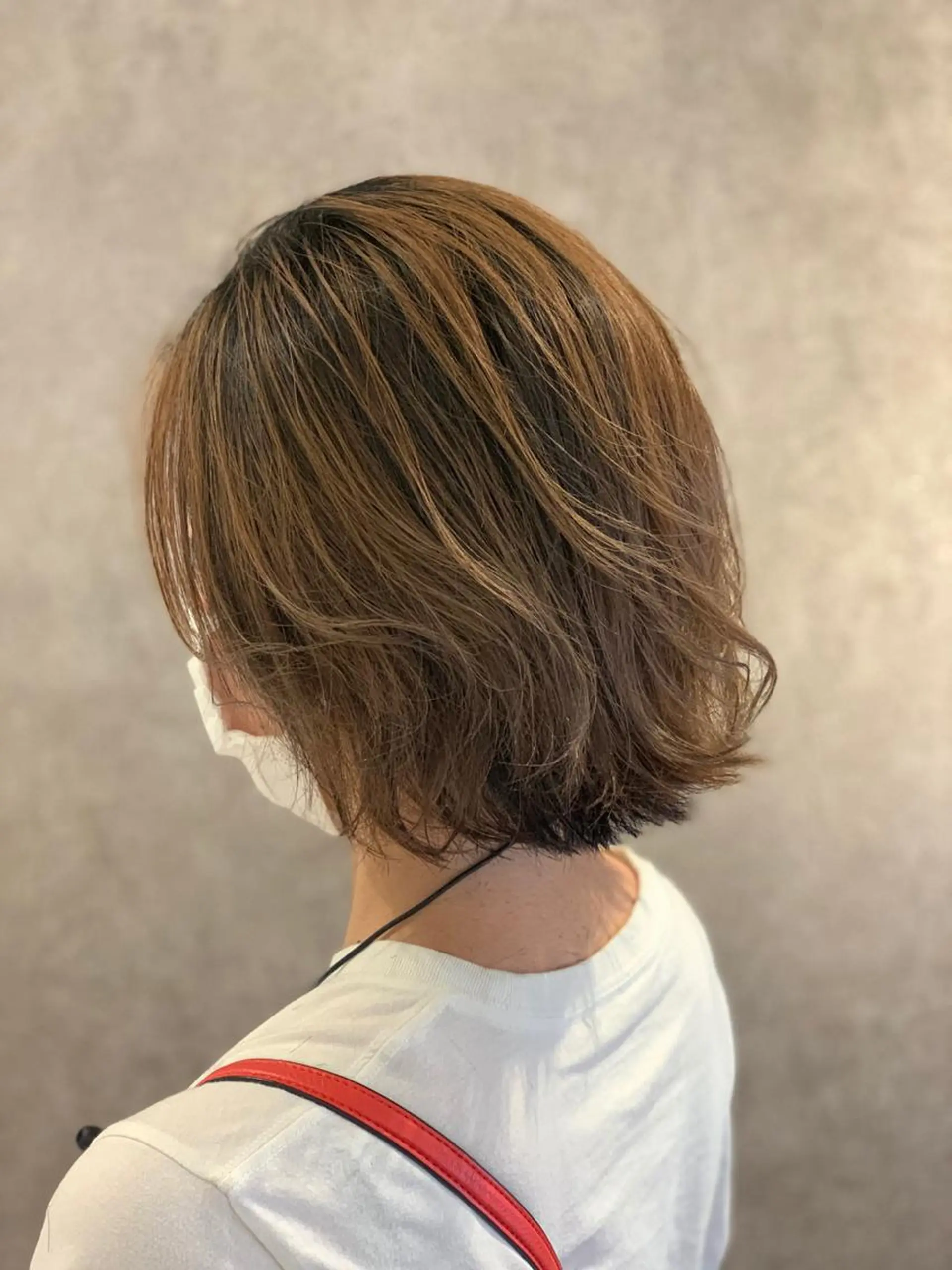 ショート カラー バレイヤージュ レイヤーカット Lamp所属・ショート／透明感 カラー加治竜汰💡のヘアスタイル