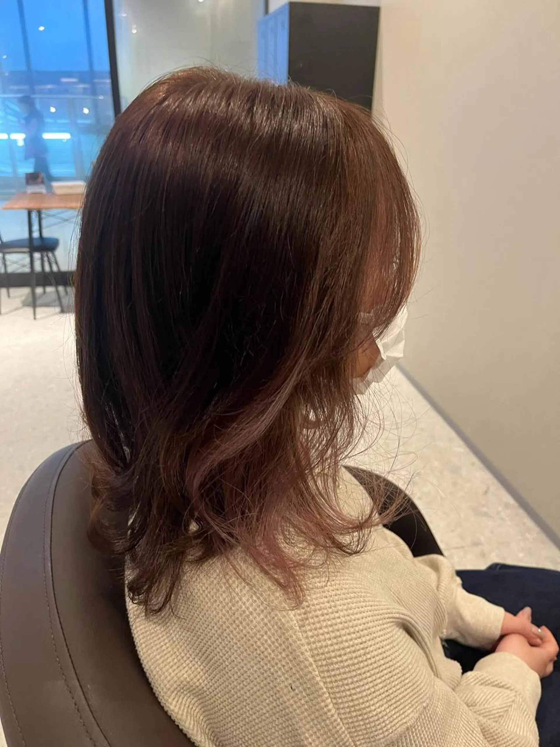 ミディアム アッシュ ウルフカット アルゴ八潮所属・Argo mikiのヘアスタイル
