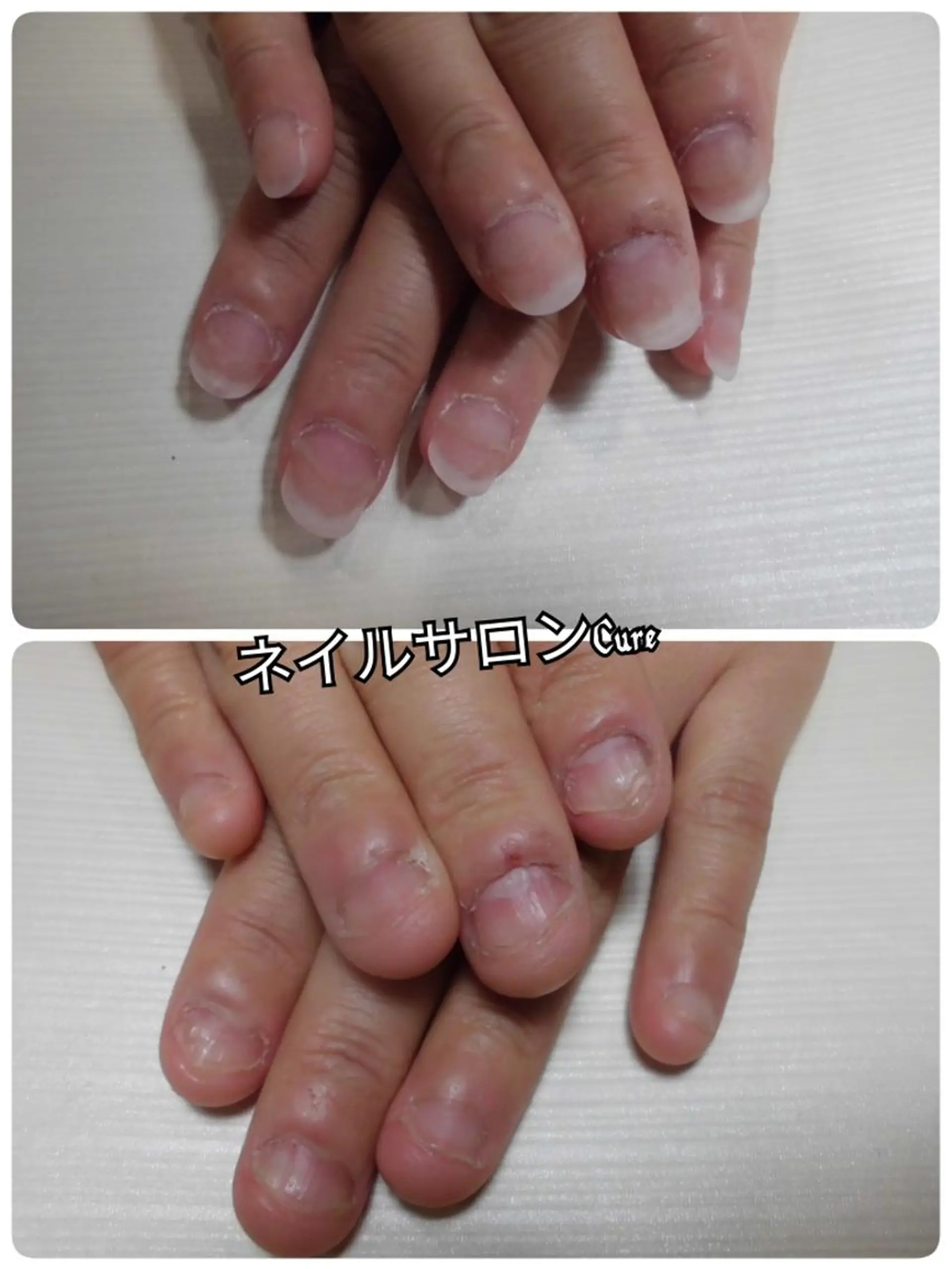 ネイル 長さ出し ネイルサロン Cureのネイルデザイン