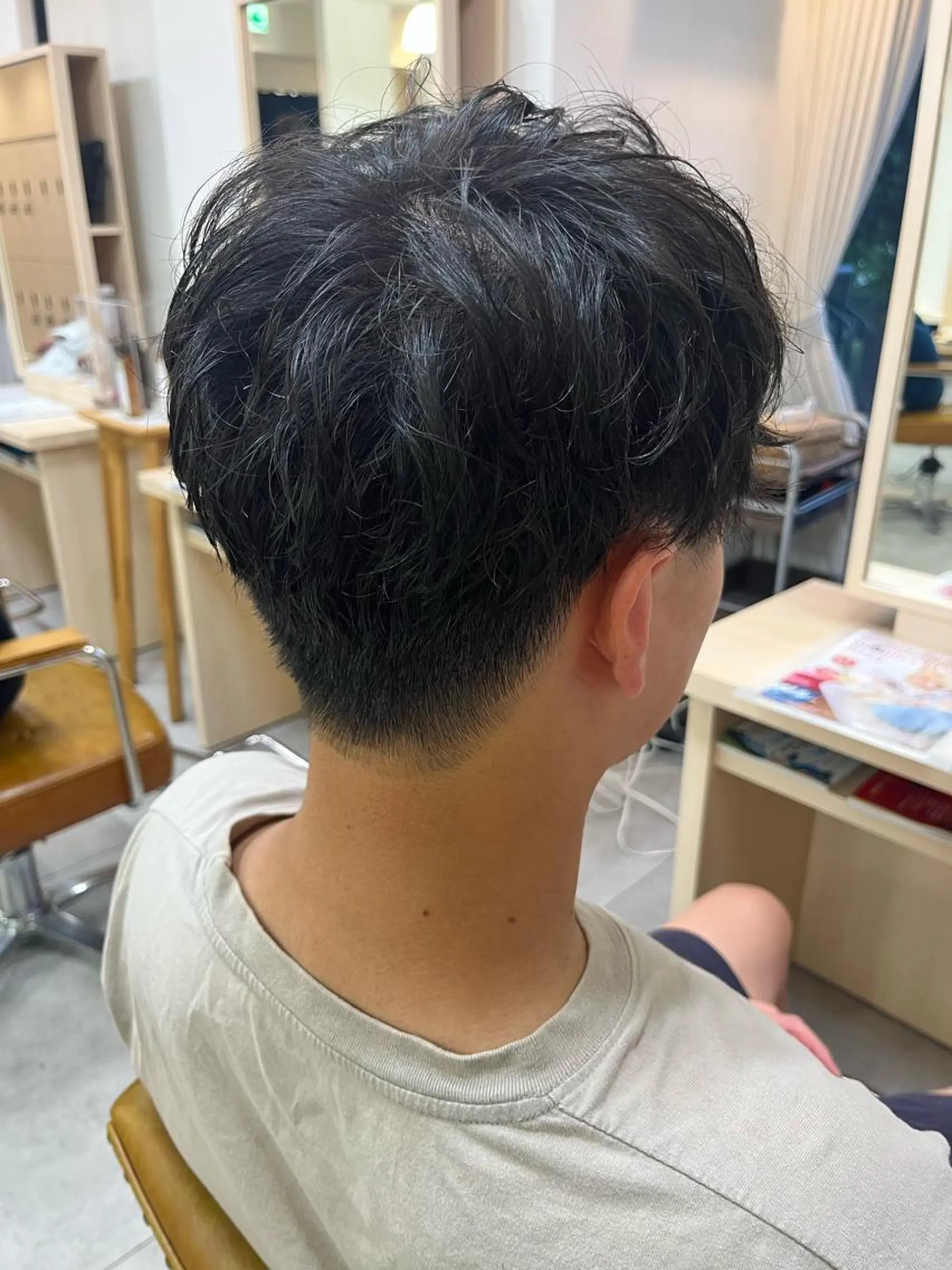 メンズ マッシュ Hikari /赤み消しカラーのヘアスタイル