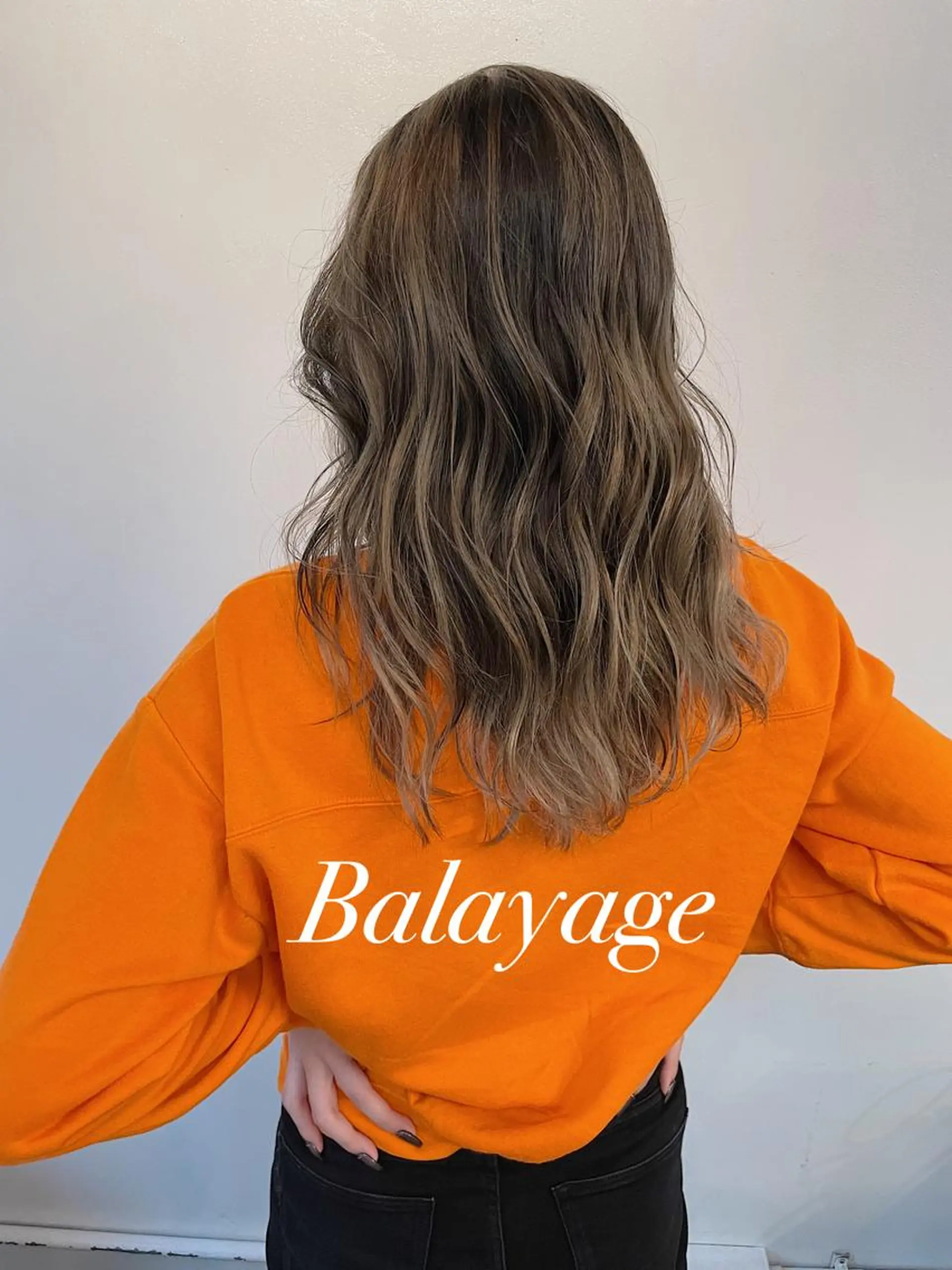 ロング カラー バレイヤージュ ブリーチ ハイライトカラー 外国人風カラー ハイライト カット ヘアカラー h a k u 大倉 卓人のヘアスタイル