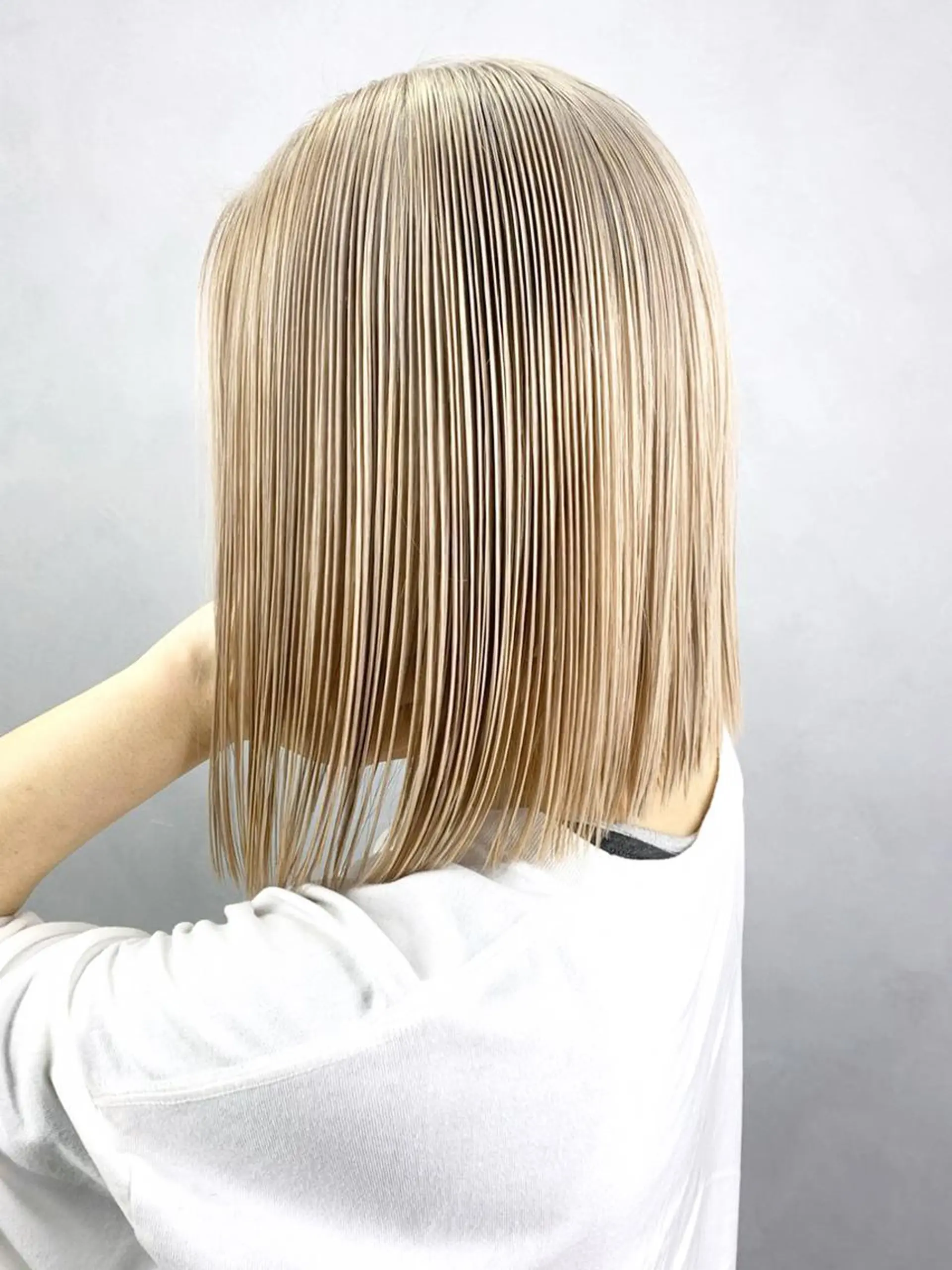 ミディアム カラー パーマ ヘアアレンジ ボブ カット ヘアカラー トリートメント ITbyALBUM 中野店のヘアスタイル