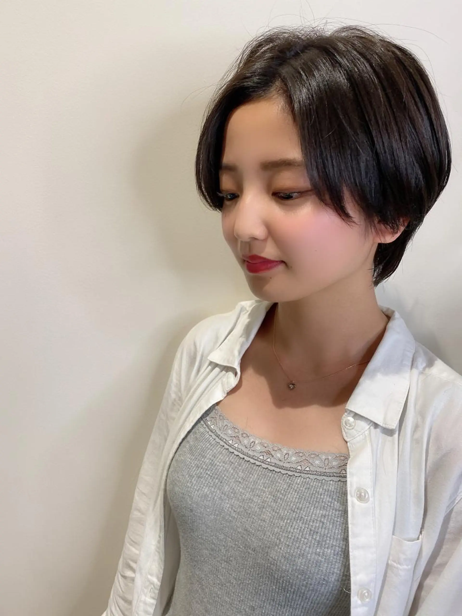 ショート ボブ韓国風レイヤー 髪質改善/畠中ケントのヘアスタイル