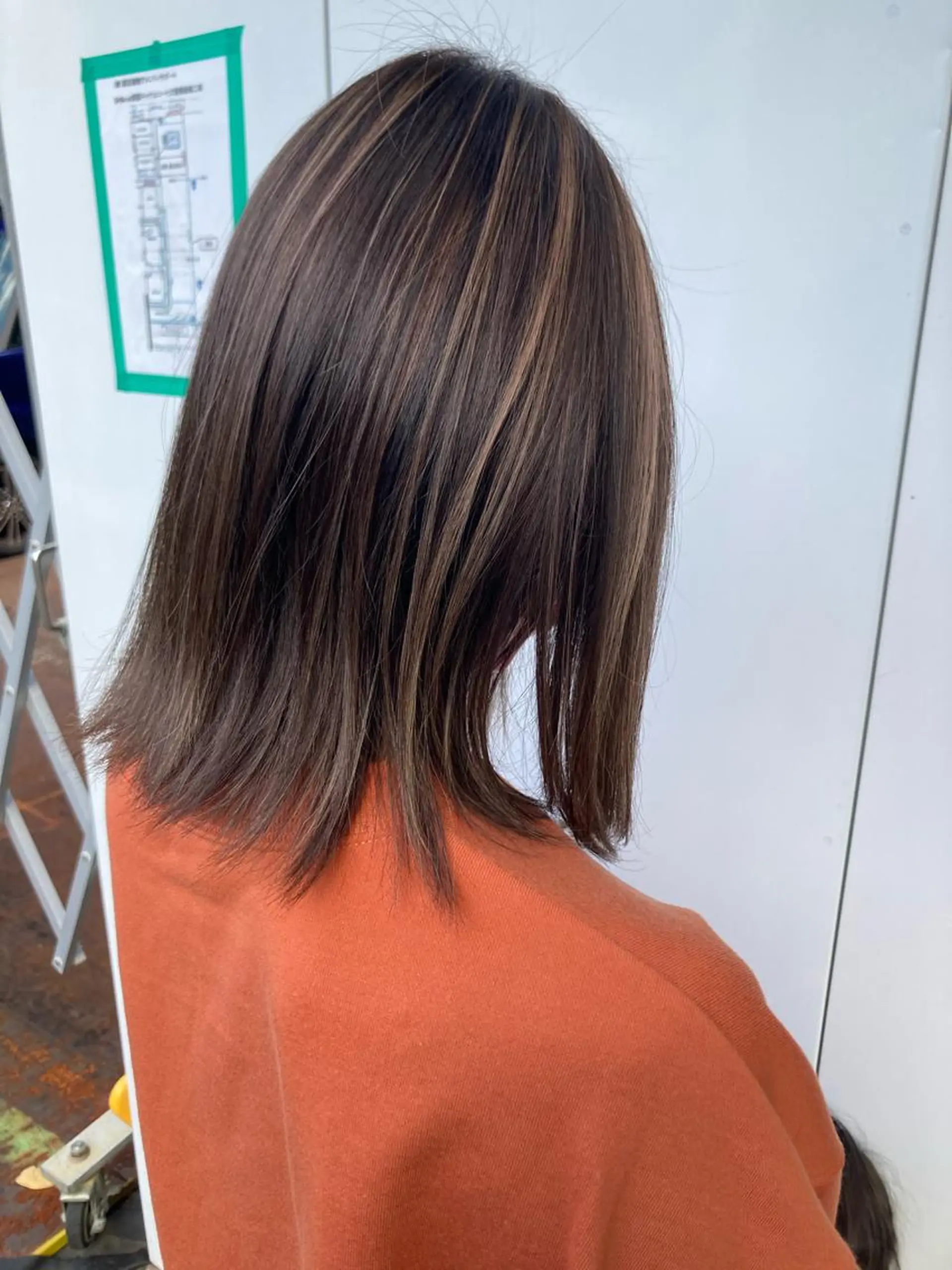 ミディアム カラー ヘアアレンジ ハイライトカラー ハイライト カット ヘアカラー シャルマン銀座店所属・🌟東銀座マンツーマ ン🌟タカナシのヘアスタイル