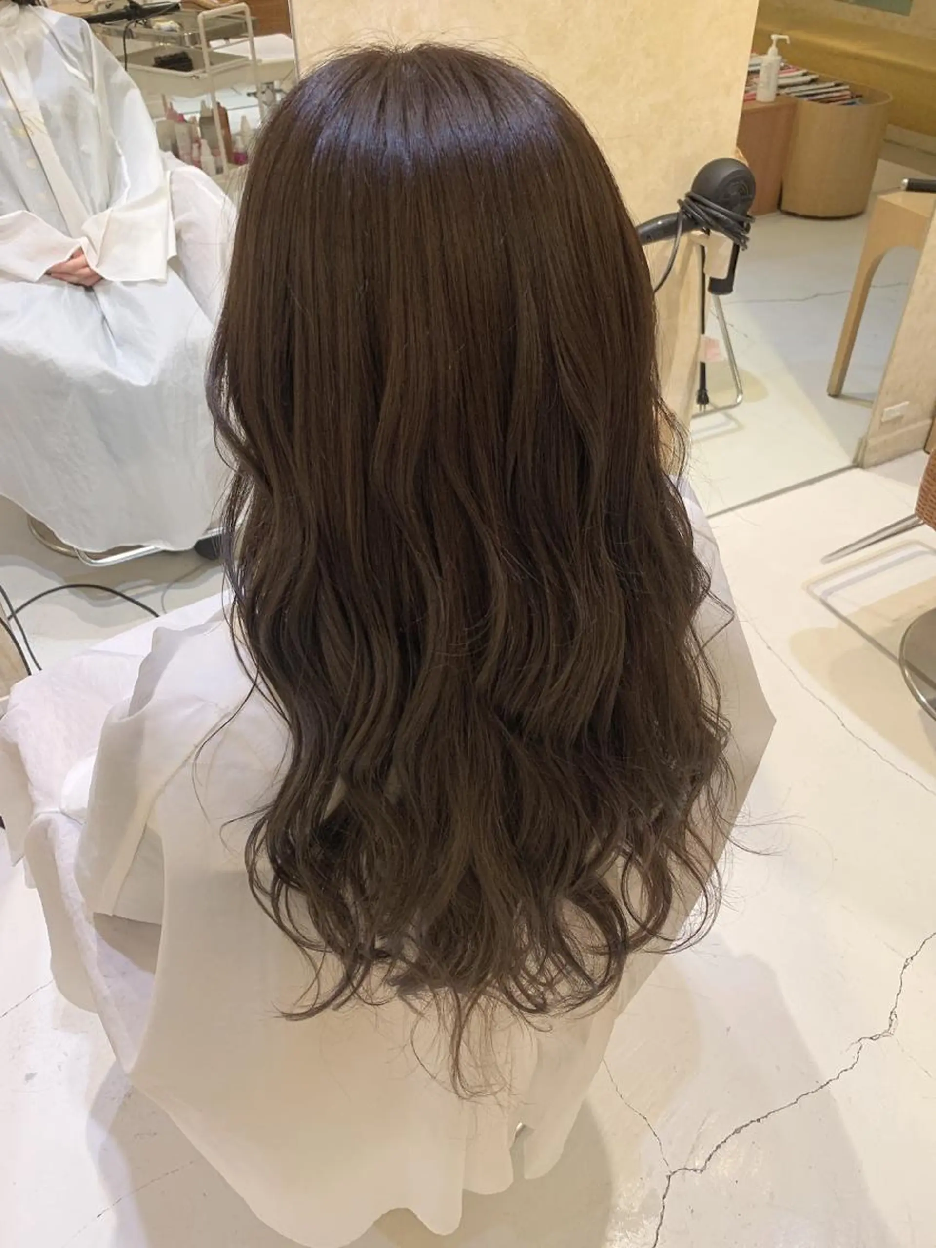 ロング カラー グレージュ オリーブグレージュ オリーブグレー ❤︎大田黒 千紘❤︎のヘアスタイル