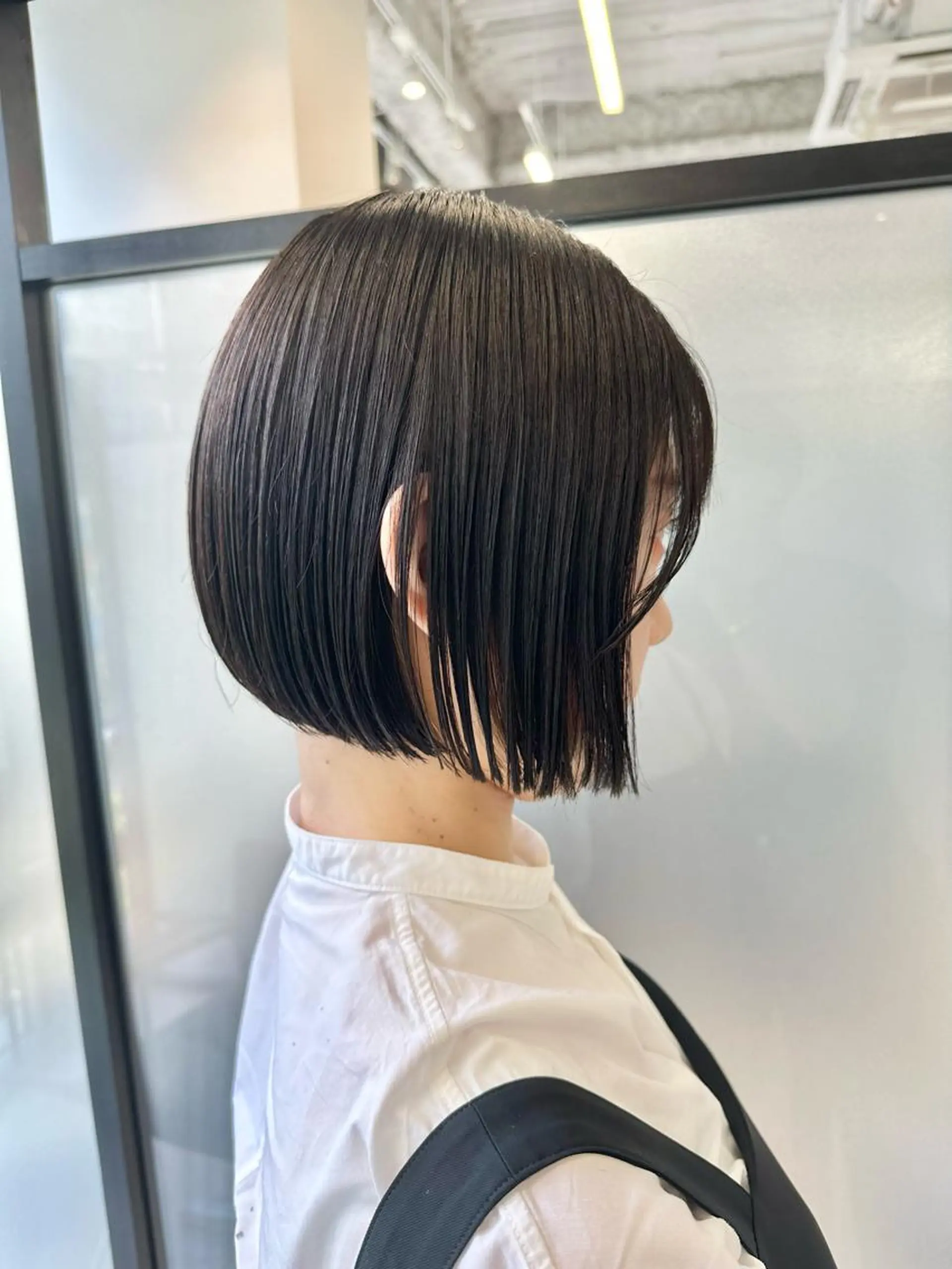 ショート SALOWIN心斎橋Suite店所属・ブリーチ毛にもできる 縮毛矯正OJIROのヘアスタイル