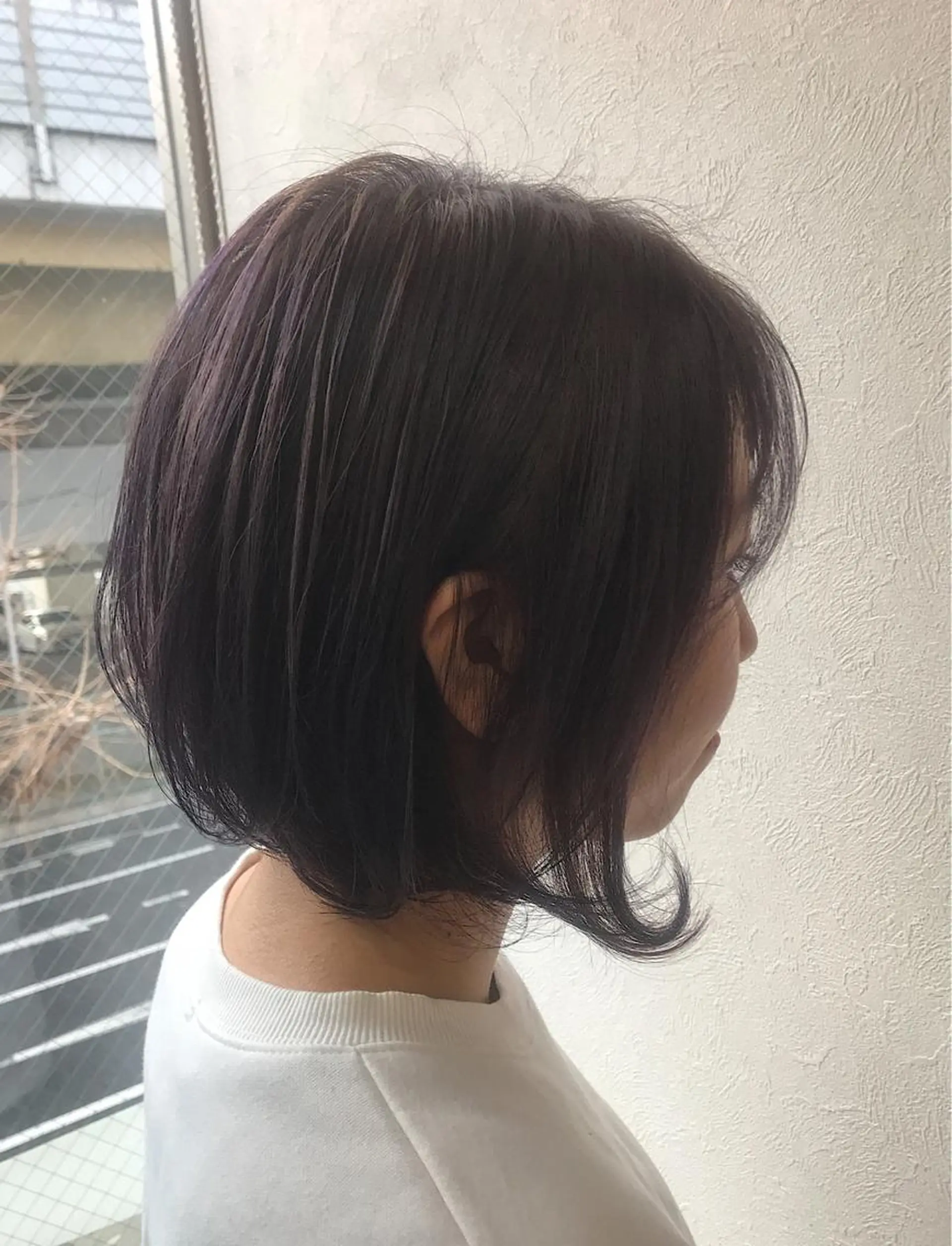 ショート カラー ラベンダーカラー ラベンダーグレー ヘアカラー 柴田 祐輔のヘアスタイル