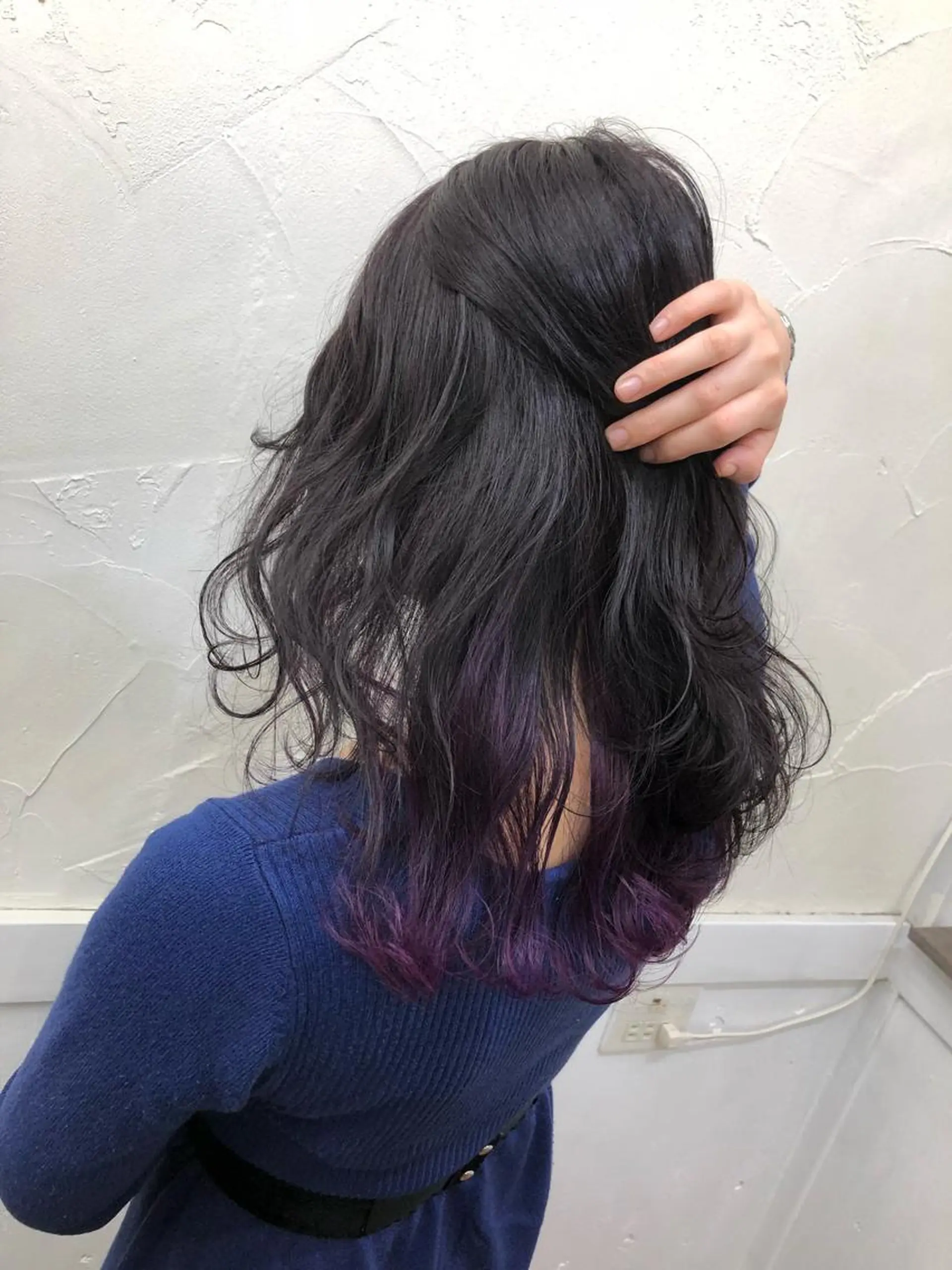 ミディアム カラー パープルカラー ヘアカラー FERNA池袋所属・マンツーマン施術✂︎ 金田尚久🎨のヘアスタイル