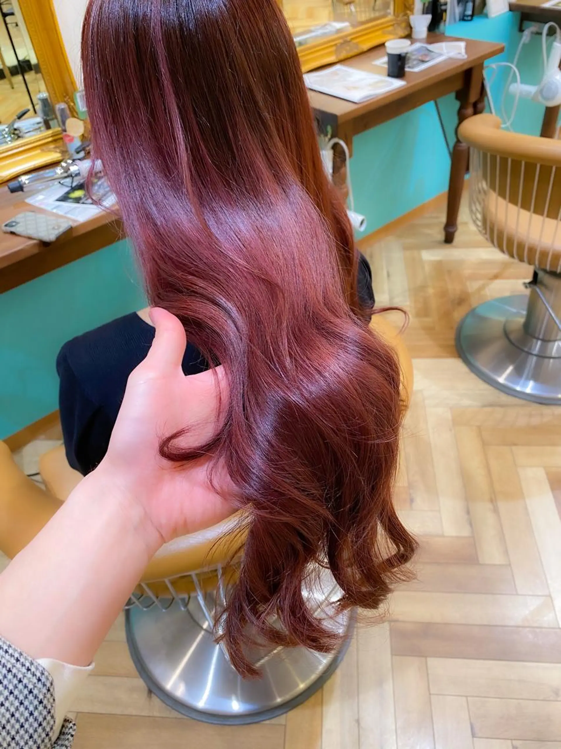 セミロング カラー パーマ ヘアアレンジ カット ヘアカラー トリートメント 🇰🇷韓国レイヤー 錦糸町【北山謙三】のヘアスタイル