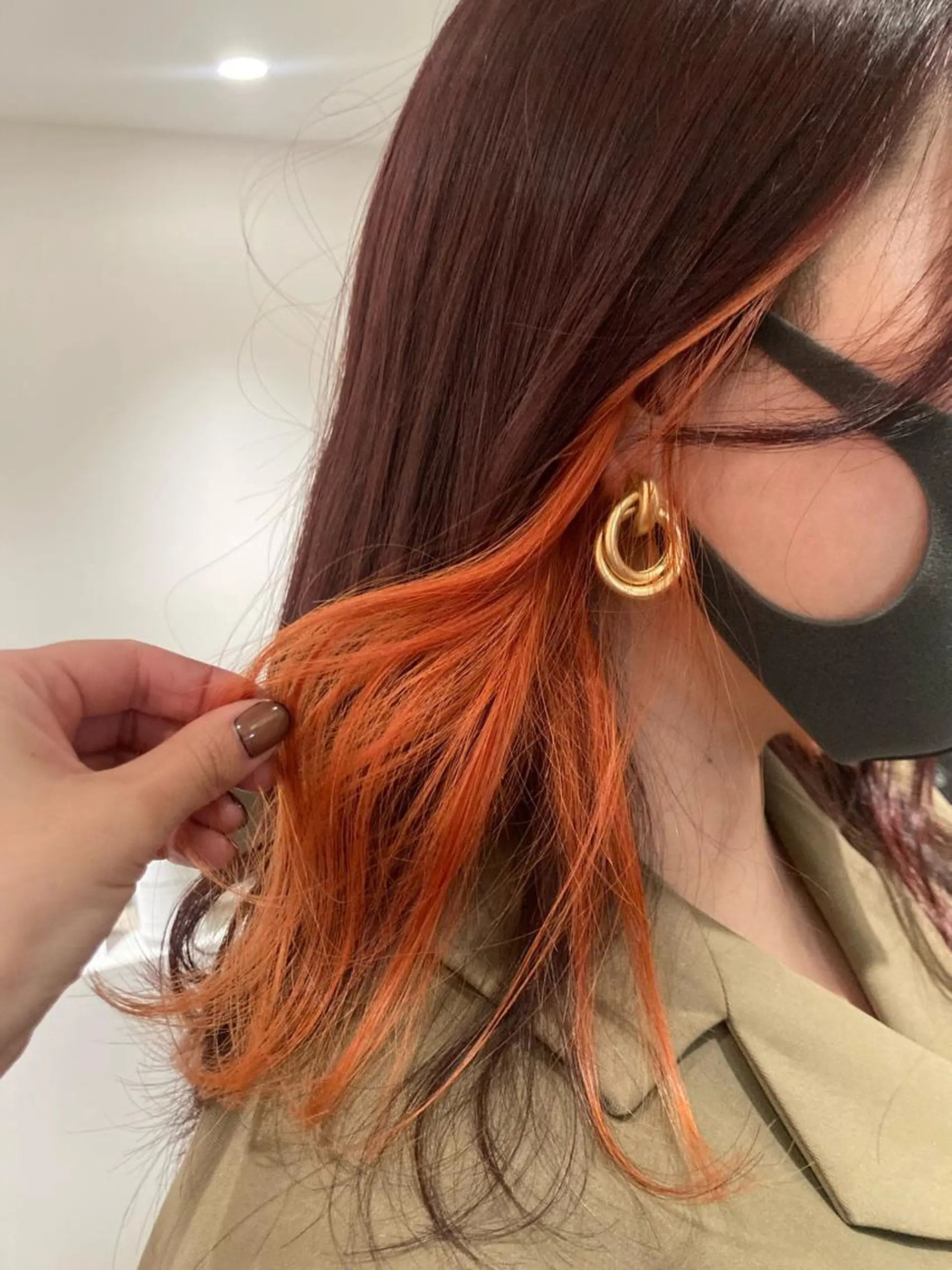 ロング カラー ヘアアレンジ インナーカラー カット ヘアカラー トリートメント ヘアセット 垢抜け韓国風ヘア カラーMIKUのヘアスタイル