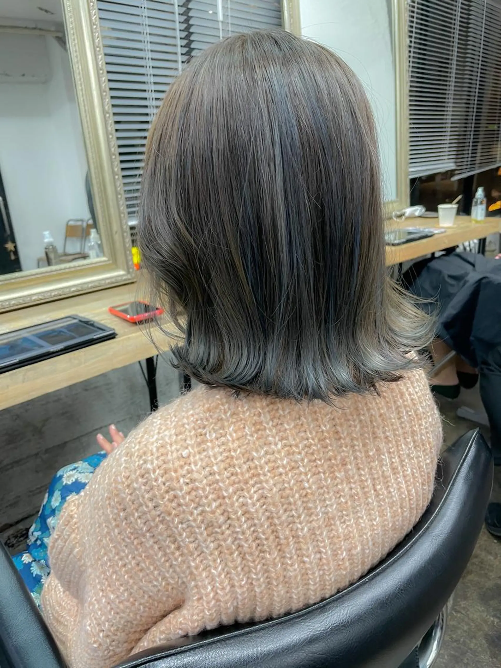 ミディアム カラー メンズパーマ メンズ特化ryoのヘアスタイル