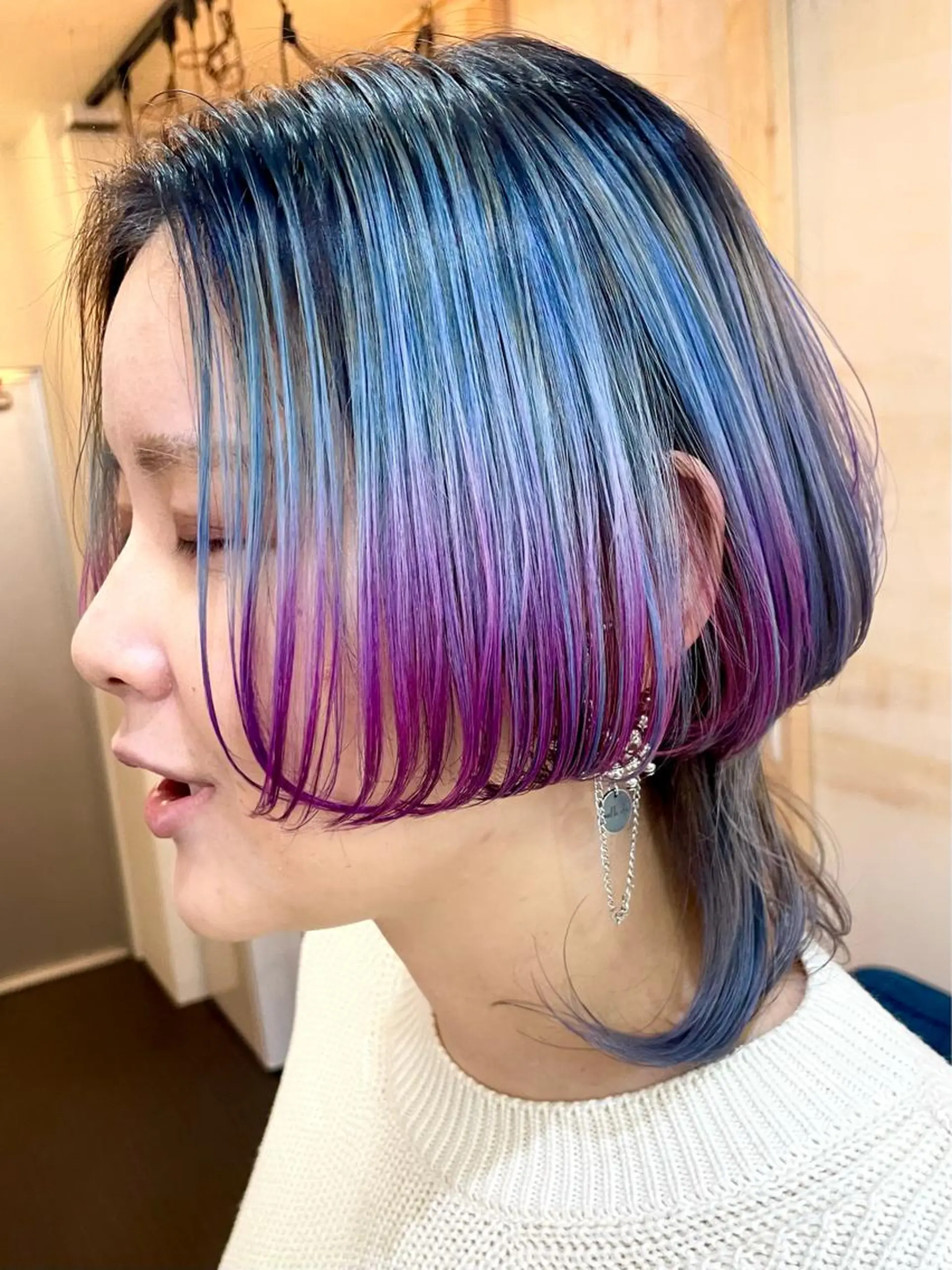ショート カラー デザインカラー ダブルカラー ヘアカラー SUN GLOW  サングロウ所属・ナカノメ トシアキのヘアスタイル