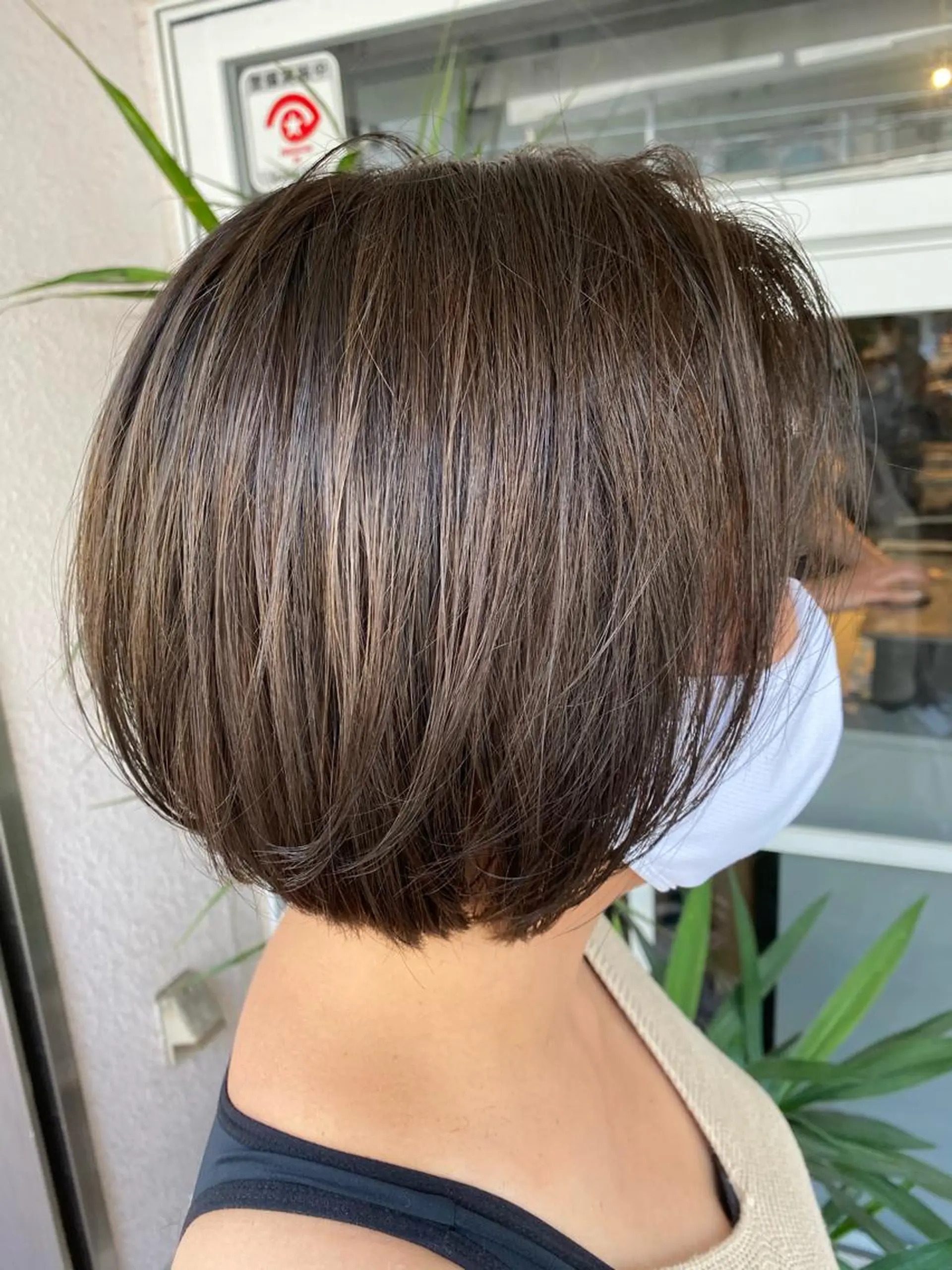 ショート カラー ボブ カット ヘアカラー トリートメント 久保亮太 /大人ショートのヘアスタイル