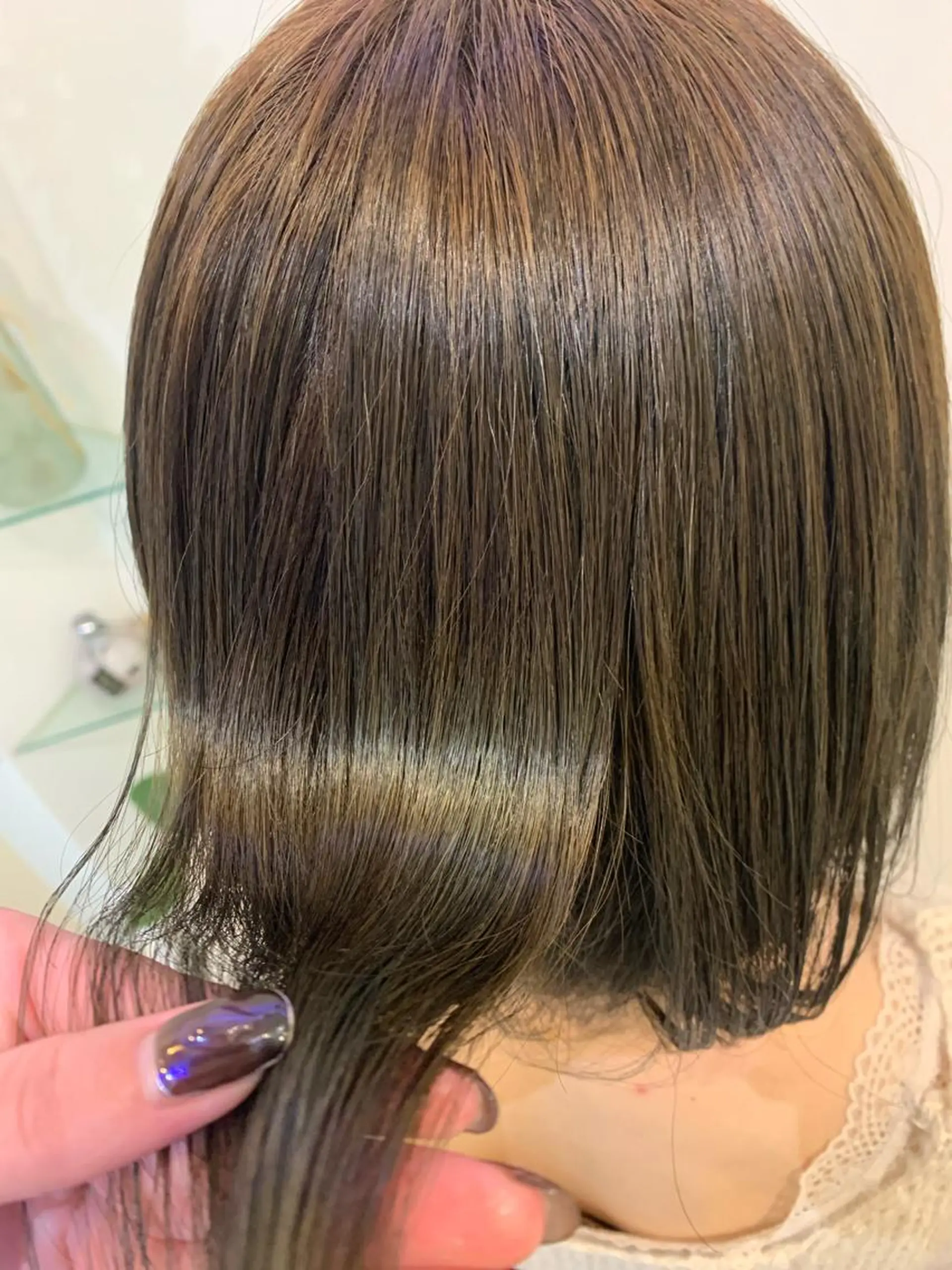 カラー ブリーチしない暖色 カラー🥀杉 優菜のヘアスタイル