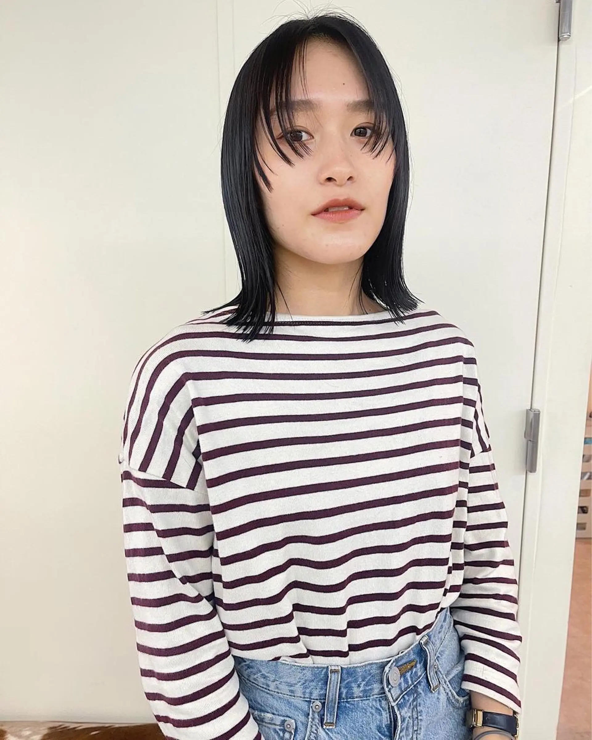 ミディアム 顔まわりレイヤー レイヤーカット カット トリートメント 丁寧なカウンセリング 🌿KENTA🌿のヘアスタイル