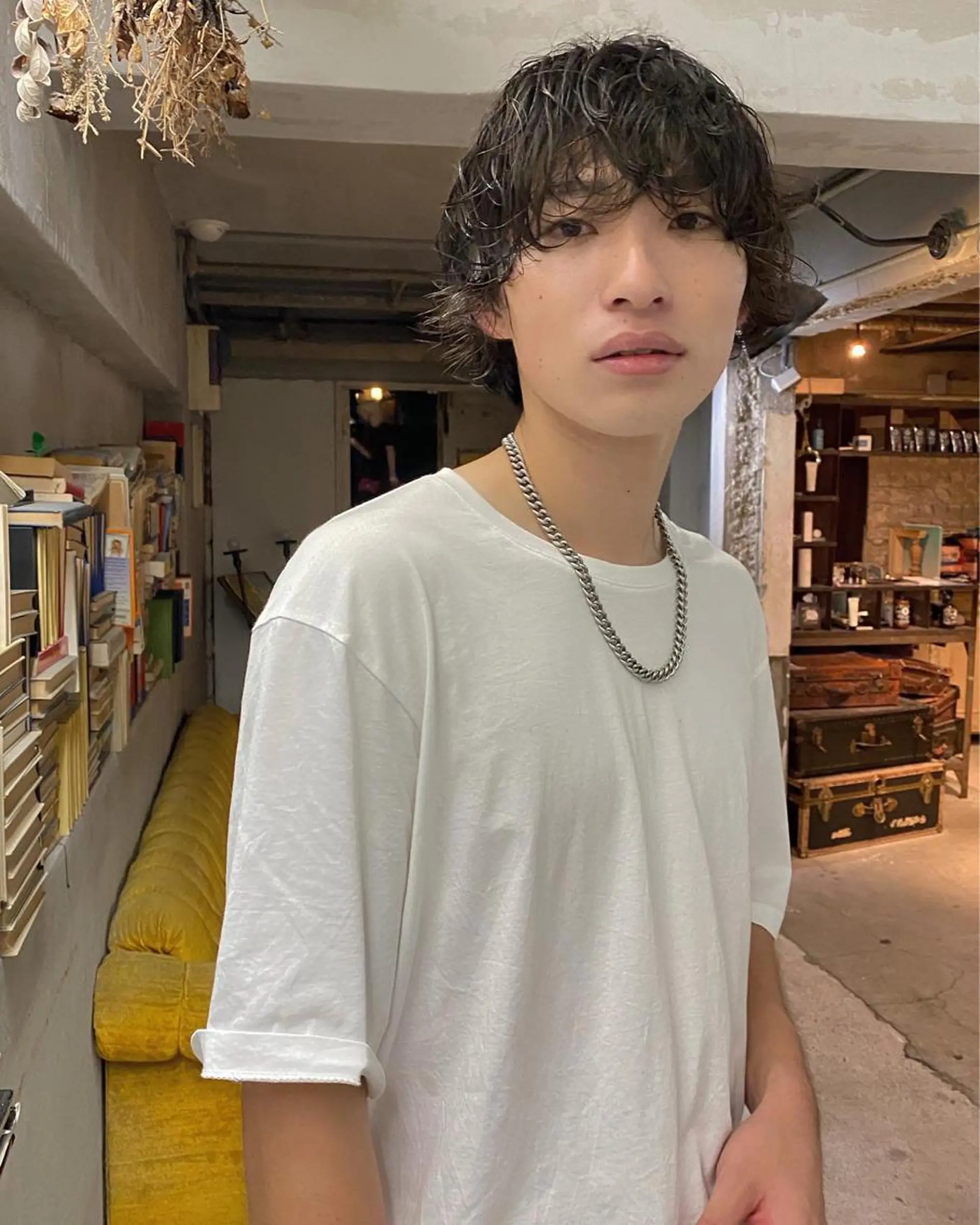 パーマ メンズ メンズパーマ パーマ トリートメント パーマ、髪質改善 カズマのヘアスタイル