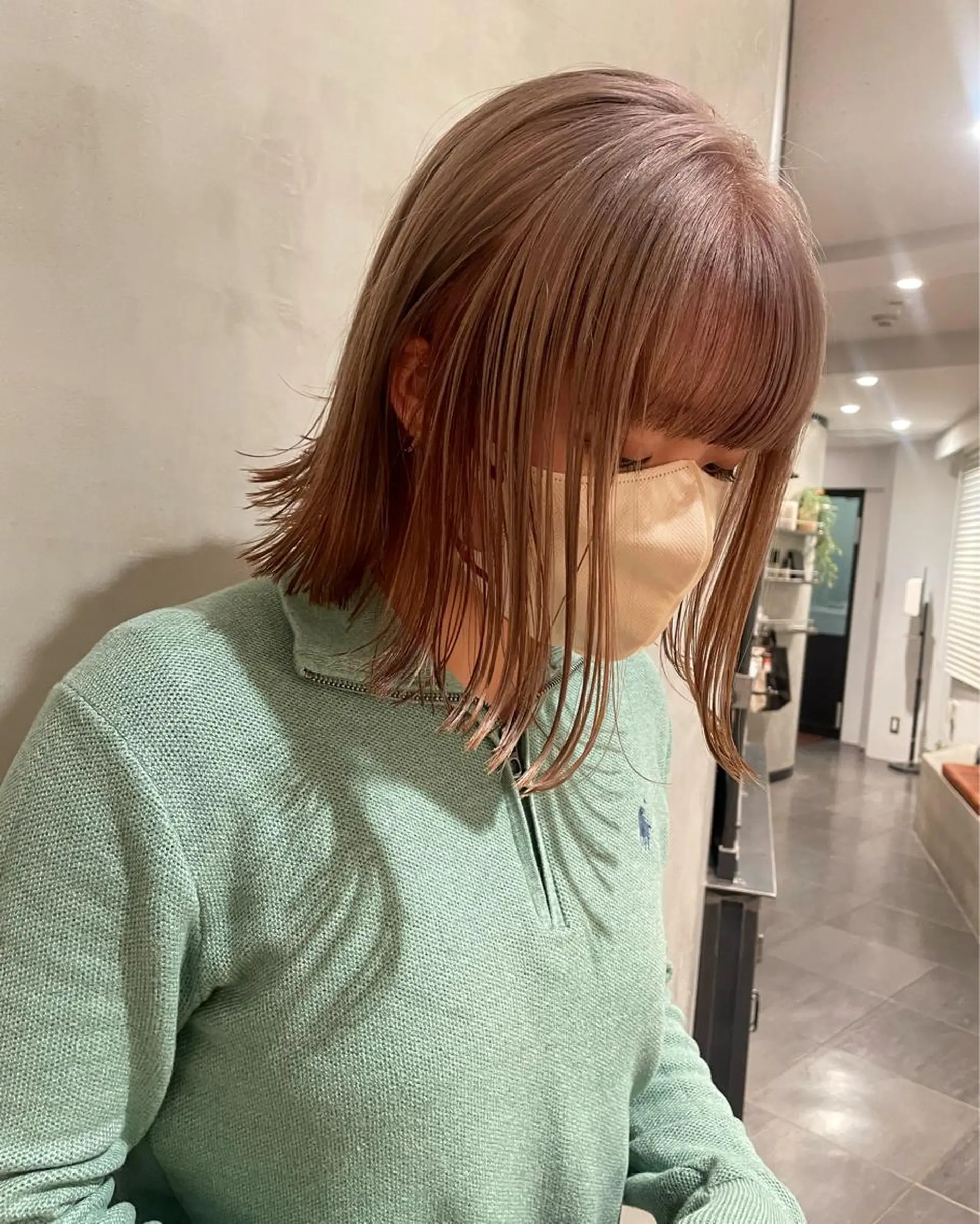 ミディアム カラー ヘアカラー トリートメント 優 作のヘアスタイル