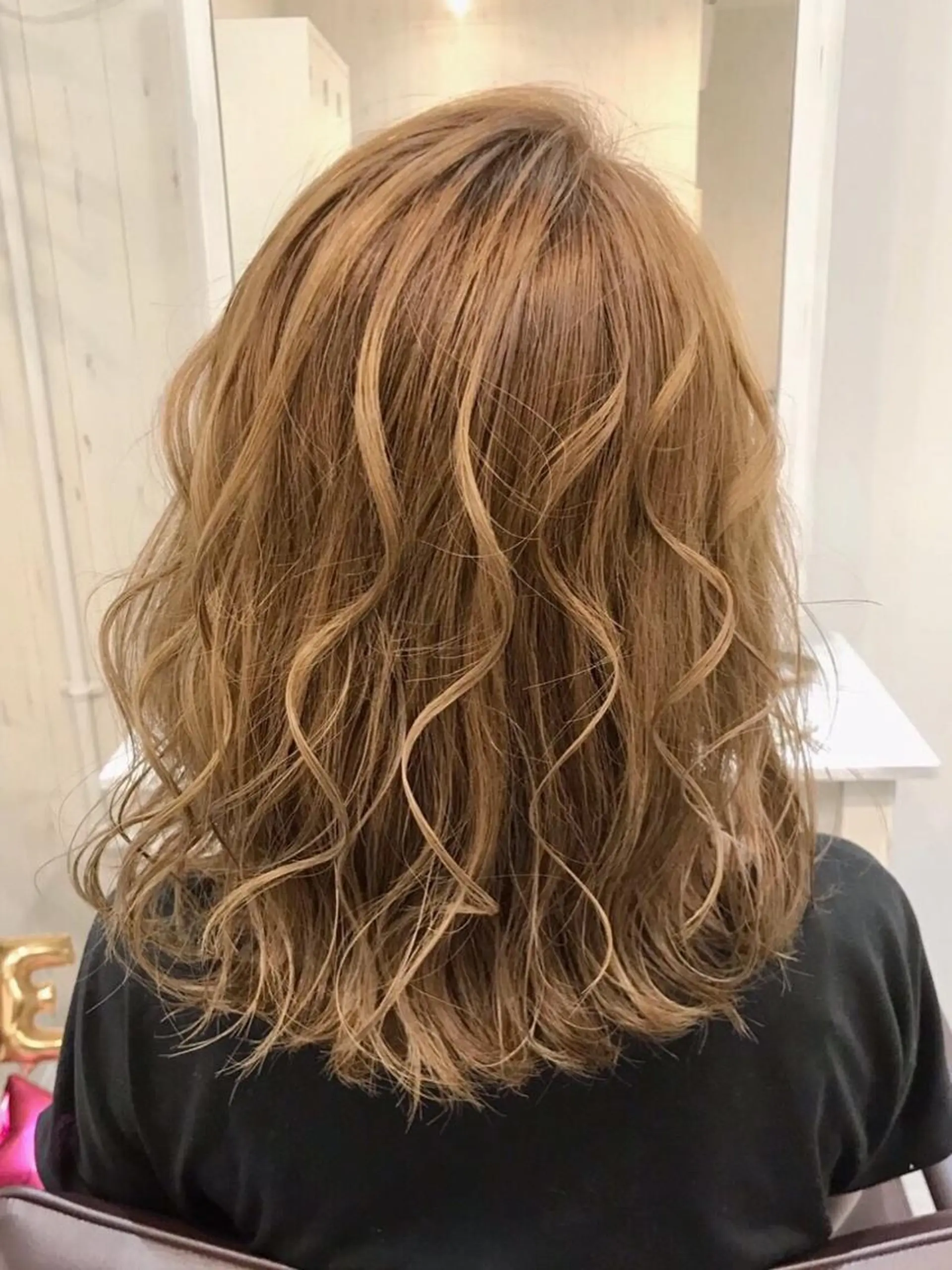 セミロング カラー ヘアアレンジ エクステ地域最安値★ Device梅田のヘアスタイル