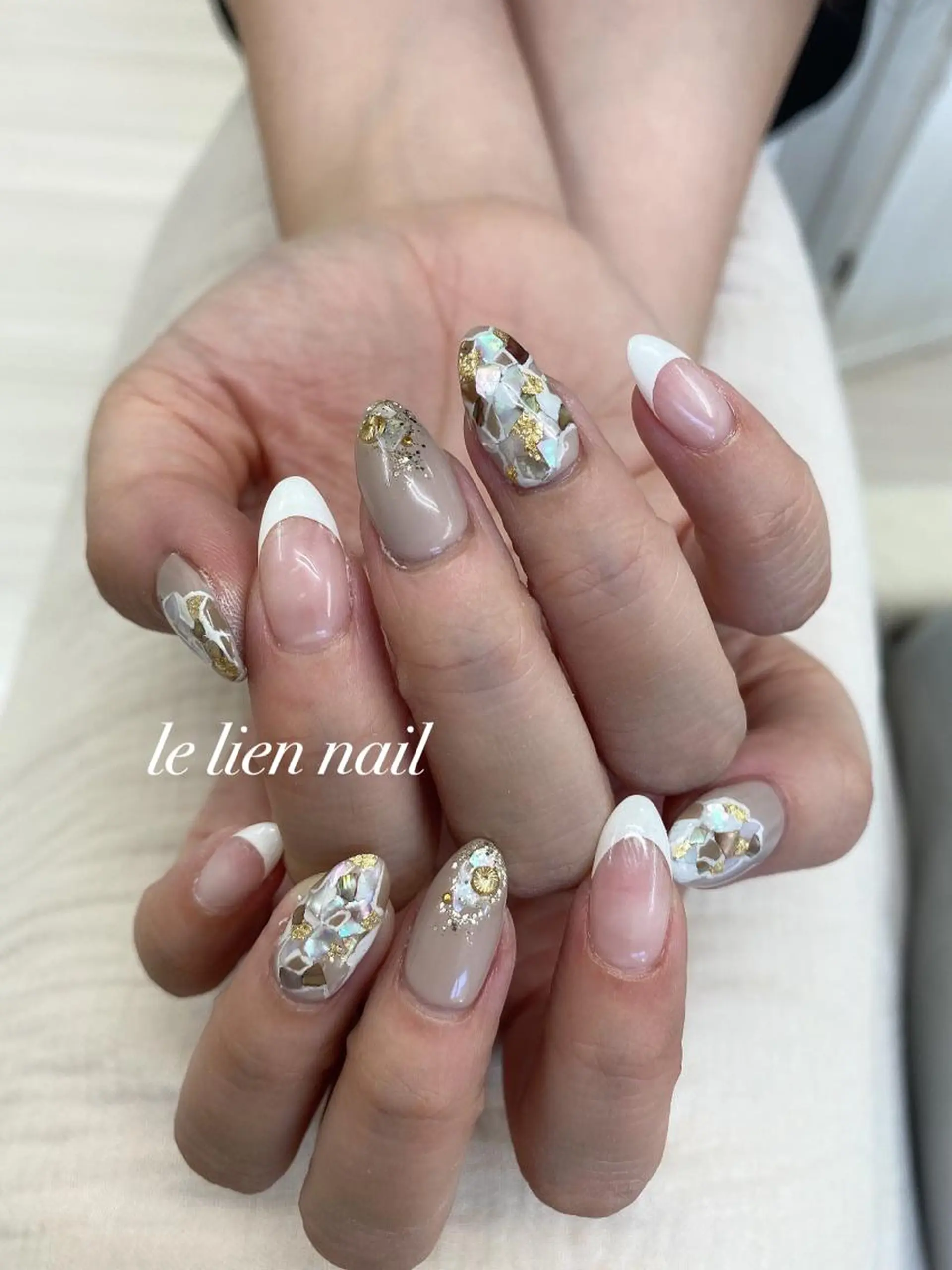 ネイル フレンチネイル ハンドネイル le lien nailのネイルデザイン