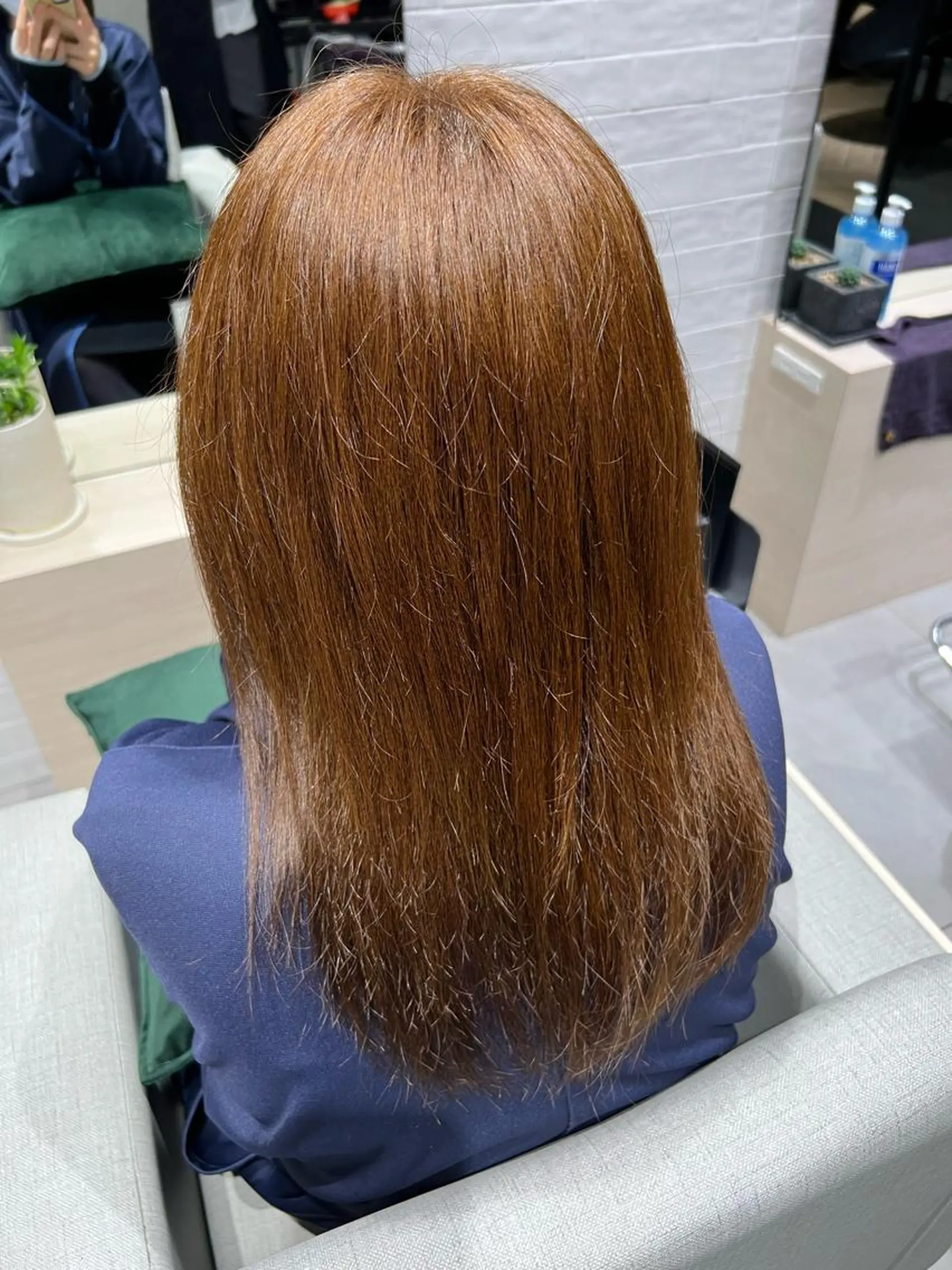 ミディアム カラー 髪質改善/ハイトーン 特化🧡‬‪田中颯士のヘアスタイル