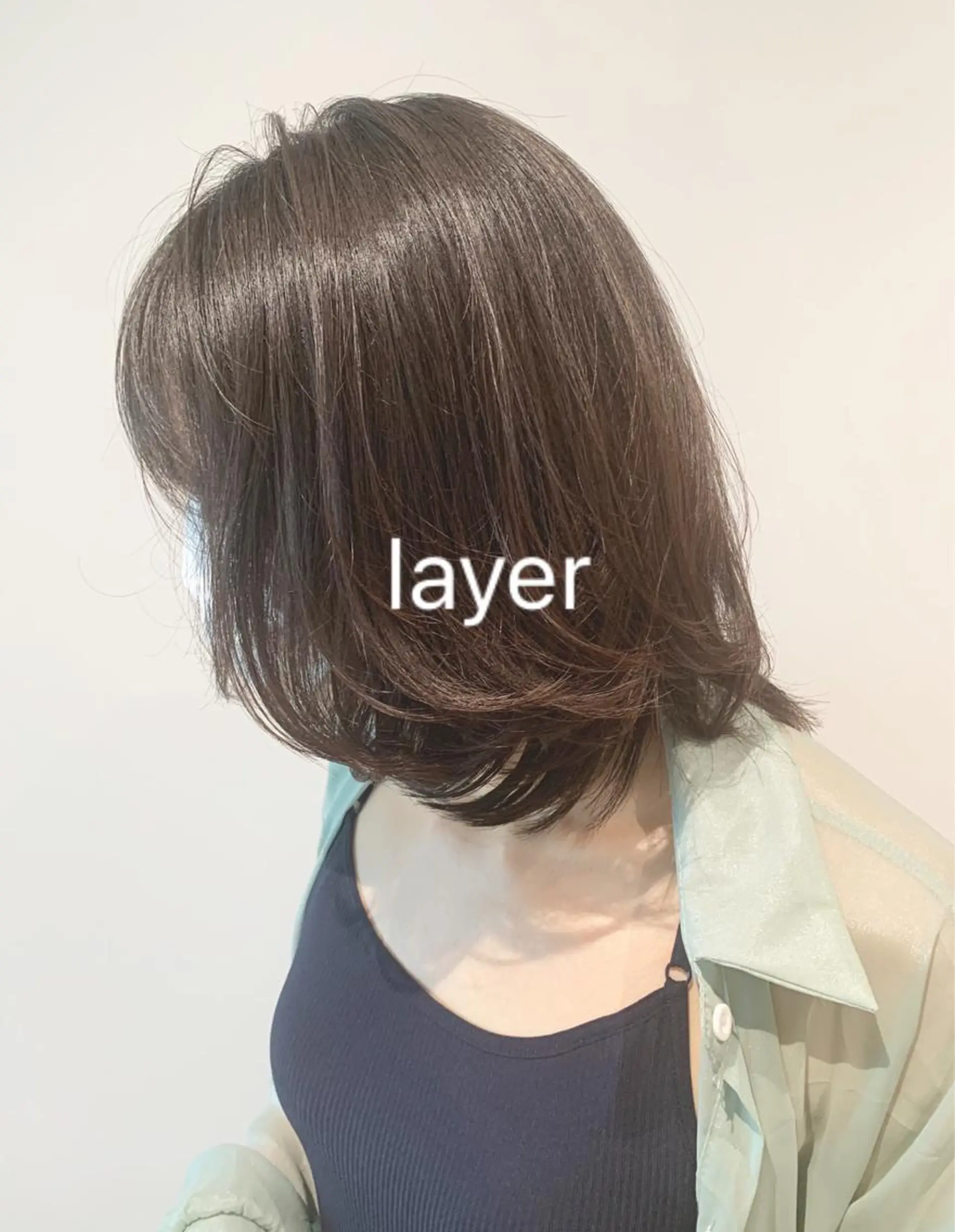 セミロング カラー GO TODAY SHAiRE SALON 梅田店所属・柔らかくすみカラー ボブ/ショートのヘアスタイル