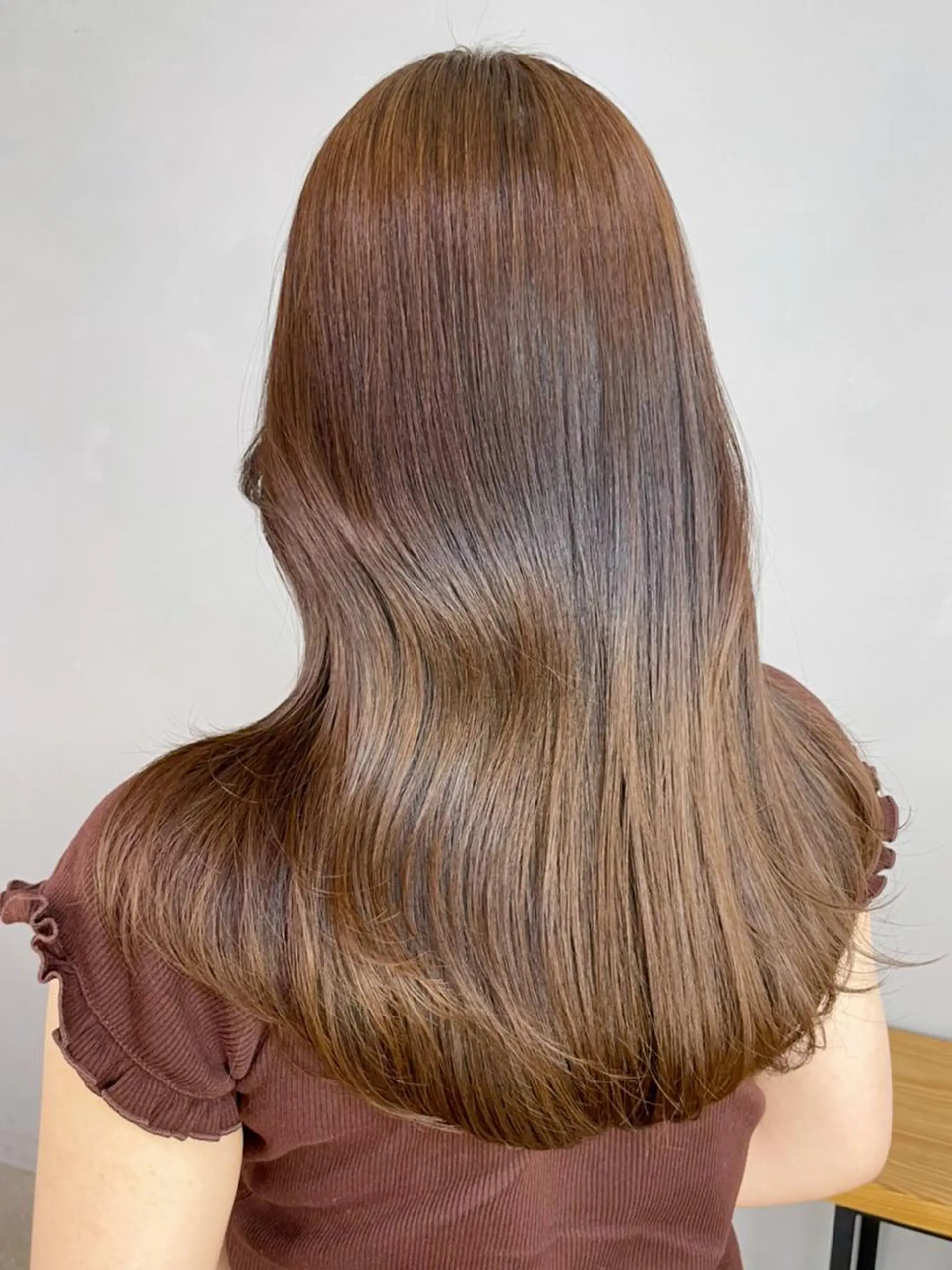 セミロング カラー パーマ ヘアアレンジ ITbyALBUM 中野店のヘアスタイル