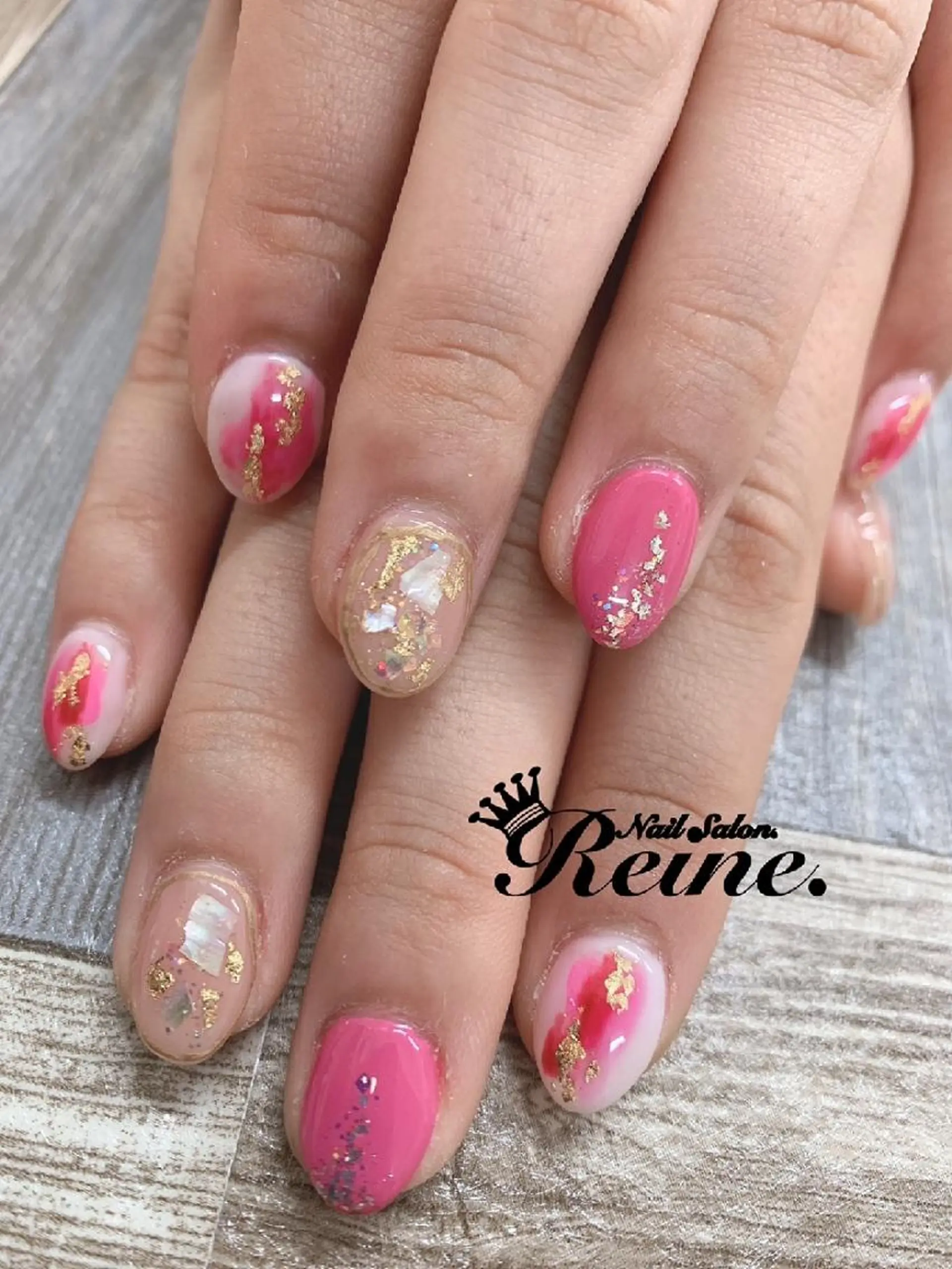 ネイル 春ネイル Nailsalon Reine所属・玉栄 伶奈のネイルデザイン
