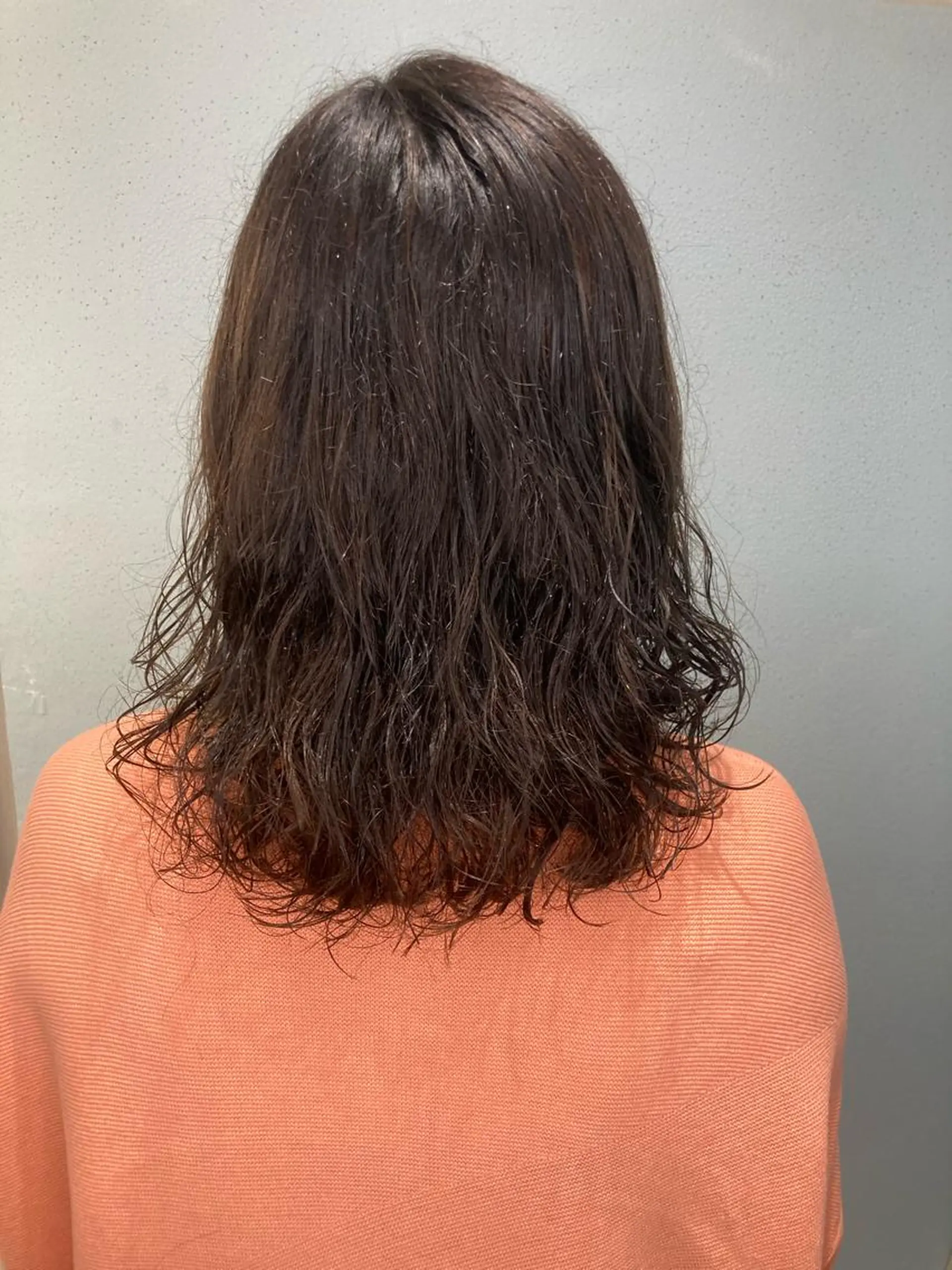 ミディアム パーマ ミディアムパーマ 🌈ブリーチ無し ダブルカラー中村隆寛のヘアスタイル