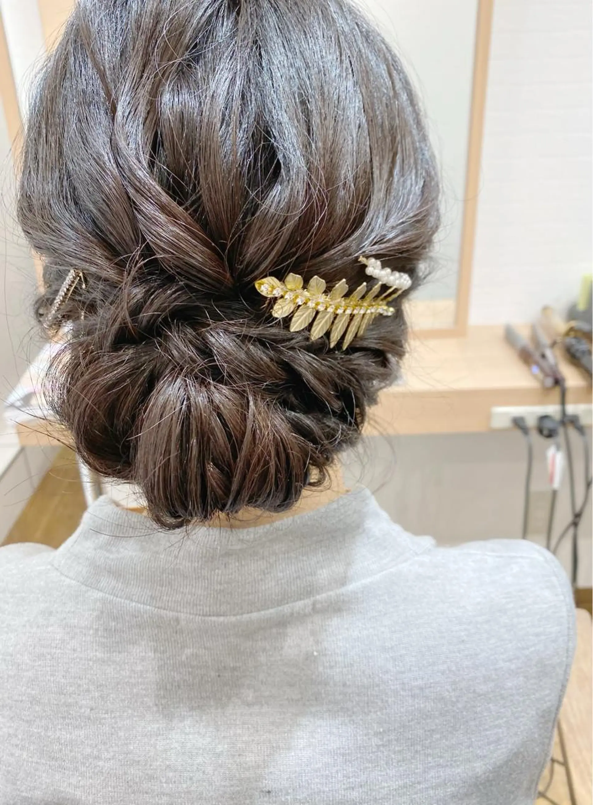 ヘアアレンジ ローシニヨン ヘアセット GRANLUSSO 〜グランルッソ駅前店所属・木口 嘉美のヘアスタイル