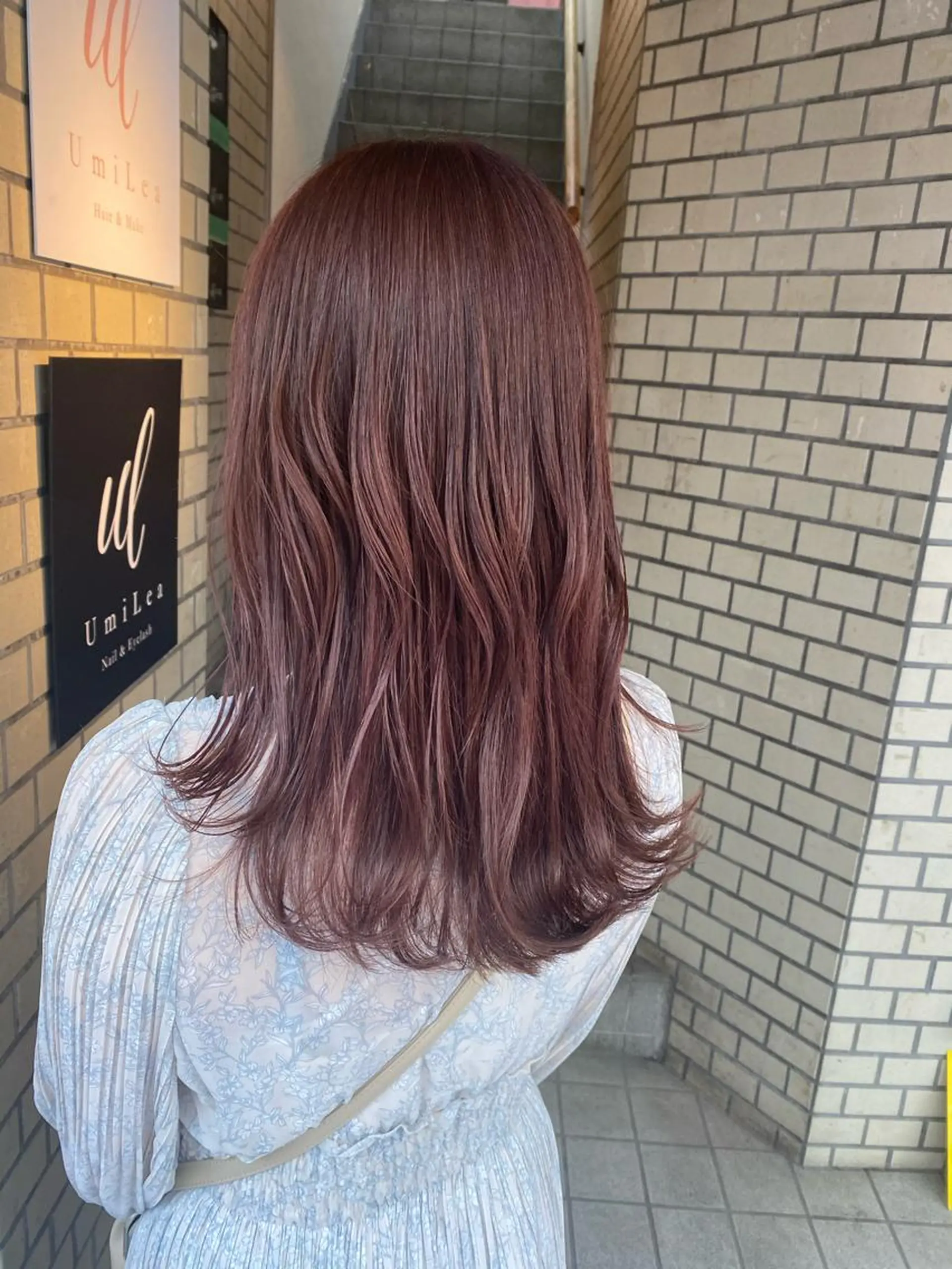 ミディアム カラー ベージュカラー ピンクカラー ピンクベージュ FLEUR by little所属・🌸モテヘア🌸 ﾀﾞｲﾁのヘアスタイル