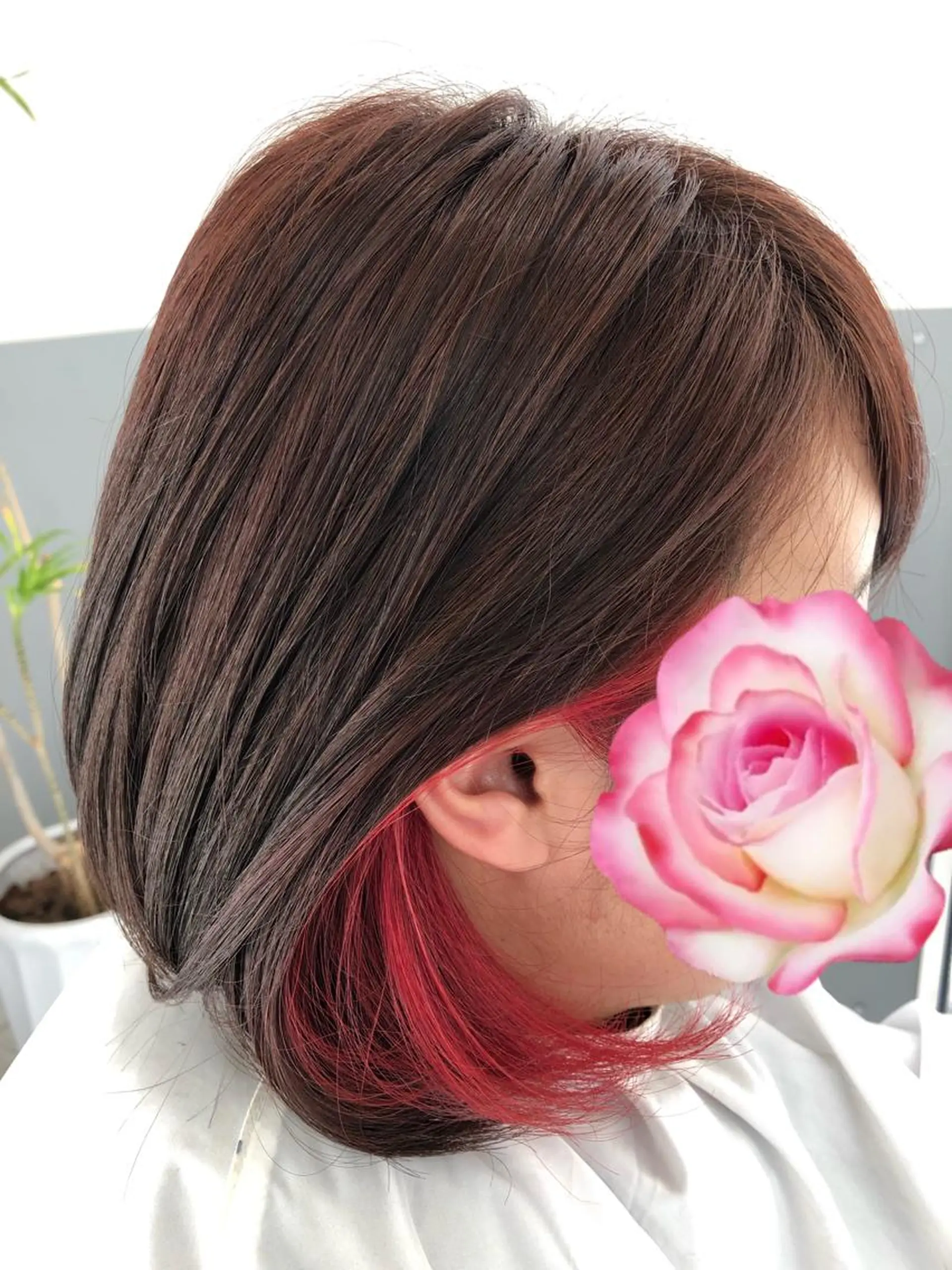 カラー ヘアアレンジ イヤリングカラー Hair&Beauty  theB所属・山田 香織のヘアスタイル