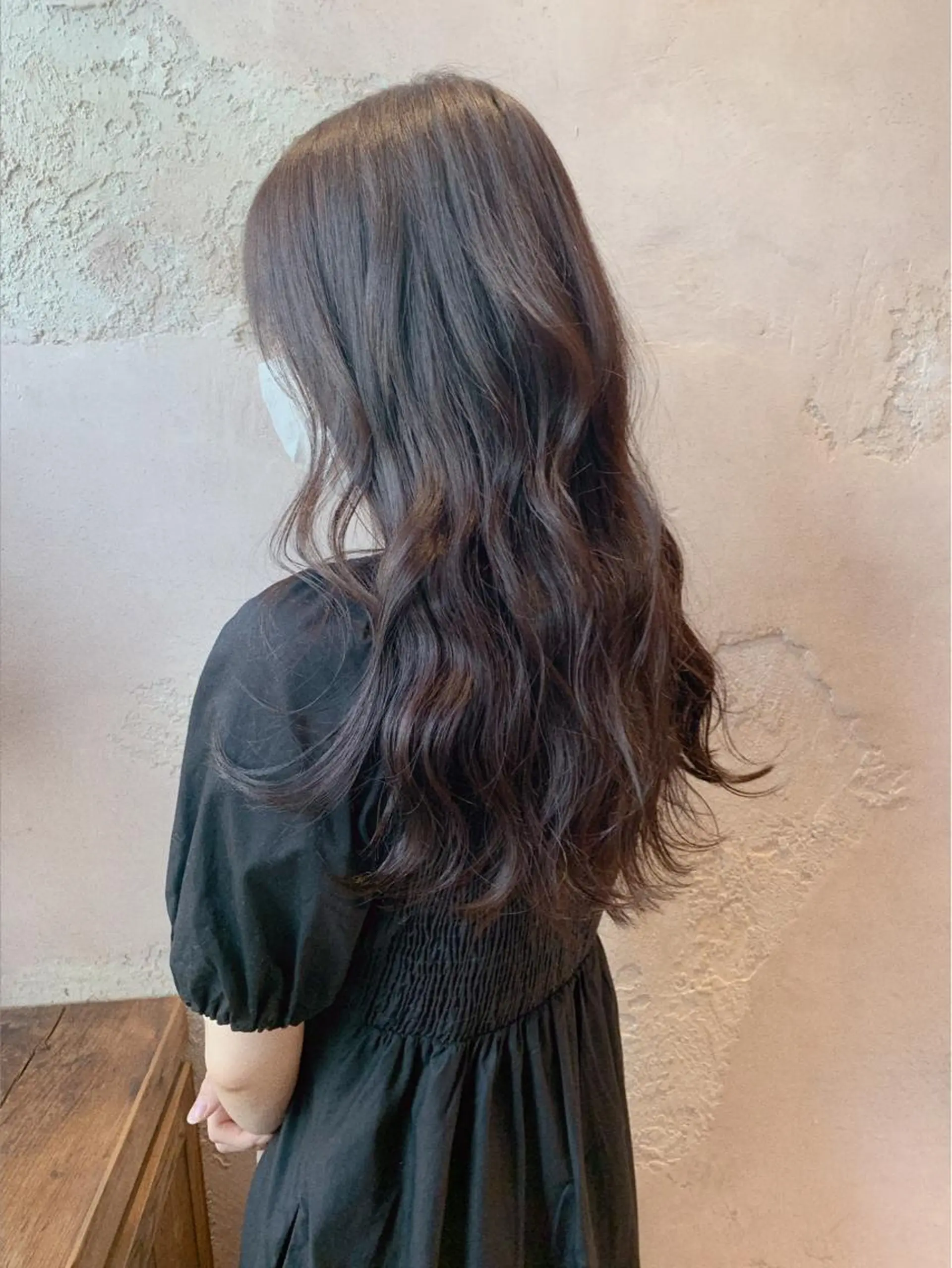 ロング カラー 川井麻由🎀アイドル 量産🎀ピンクカラーのヘアスタイル