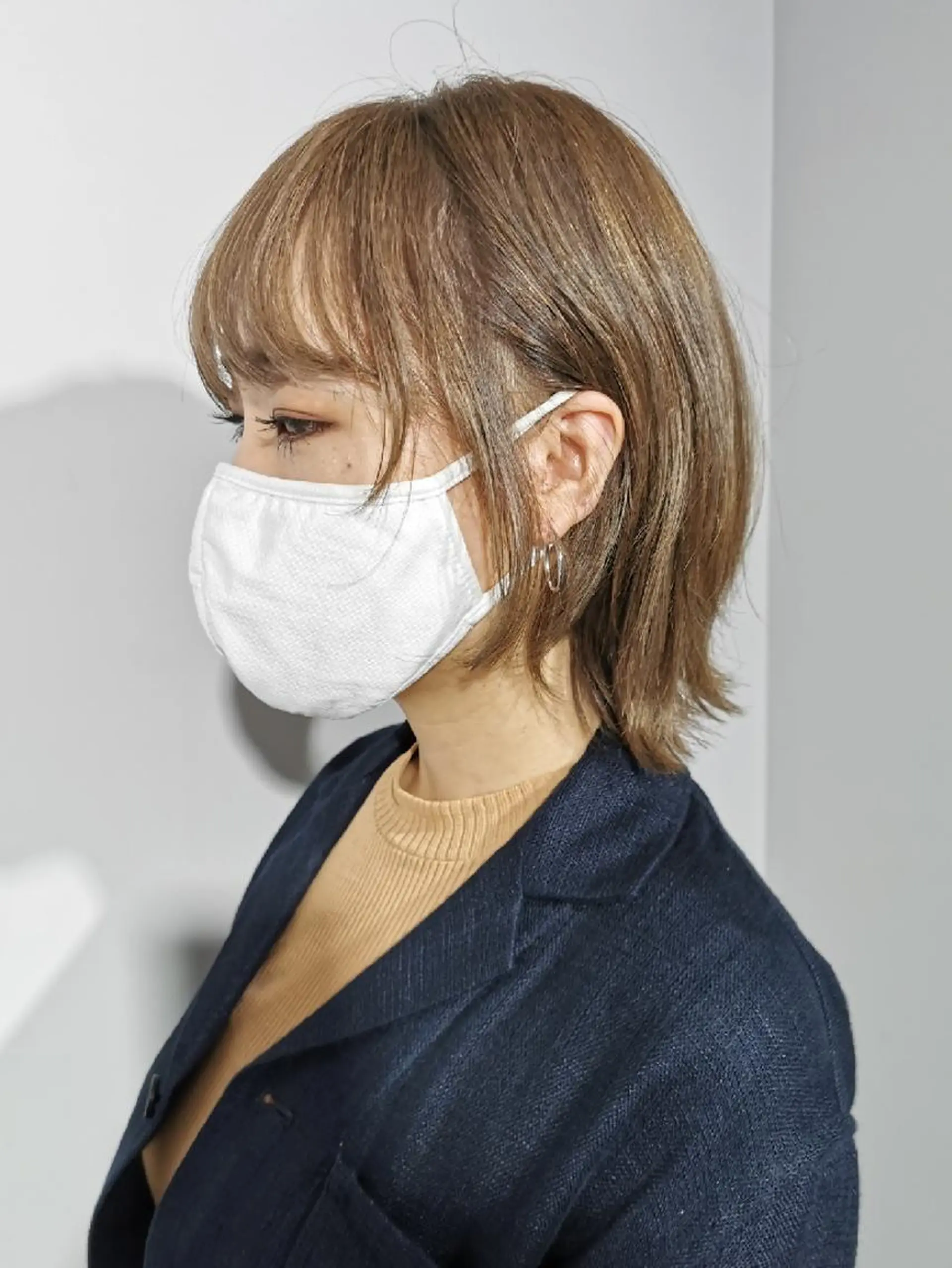 ショート カラー ベージュカラー カット ヘアカラー トリートメント レイヤー/髪質改善カ ラ-🤍津田奈々美‎のヘアスタイル