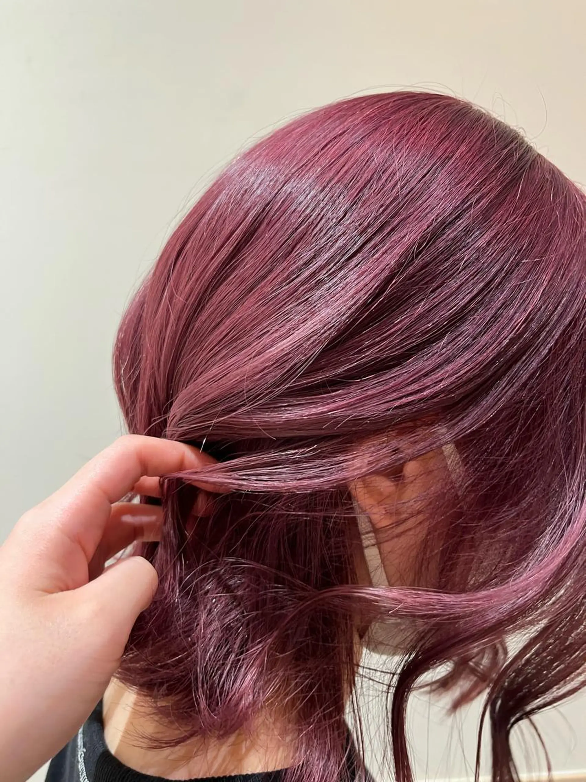 ミディアム ヘアカラー 横川 千亜希のヘアスタイル