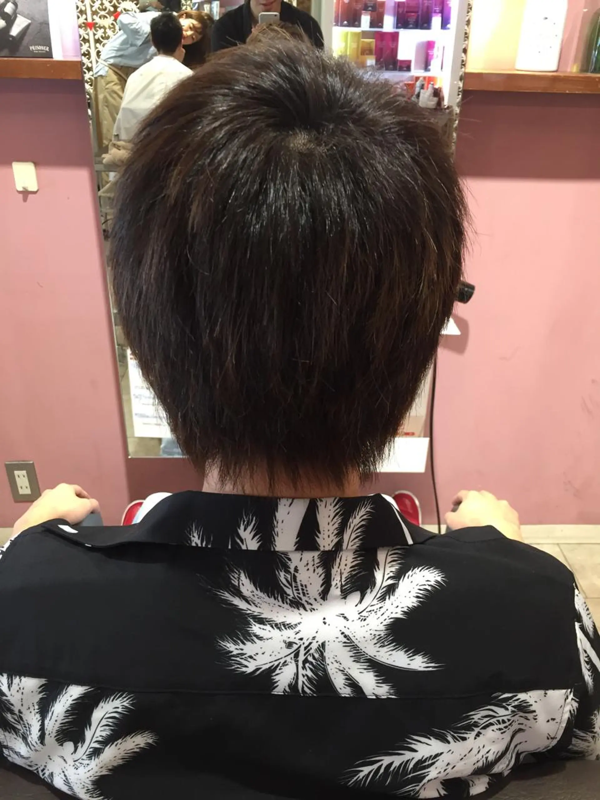 ショート カラー メンズ カット ヘアカラー 髪質改善/痛ませ ないカラー/西村航大のヘアスタイル