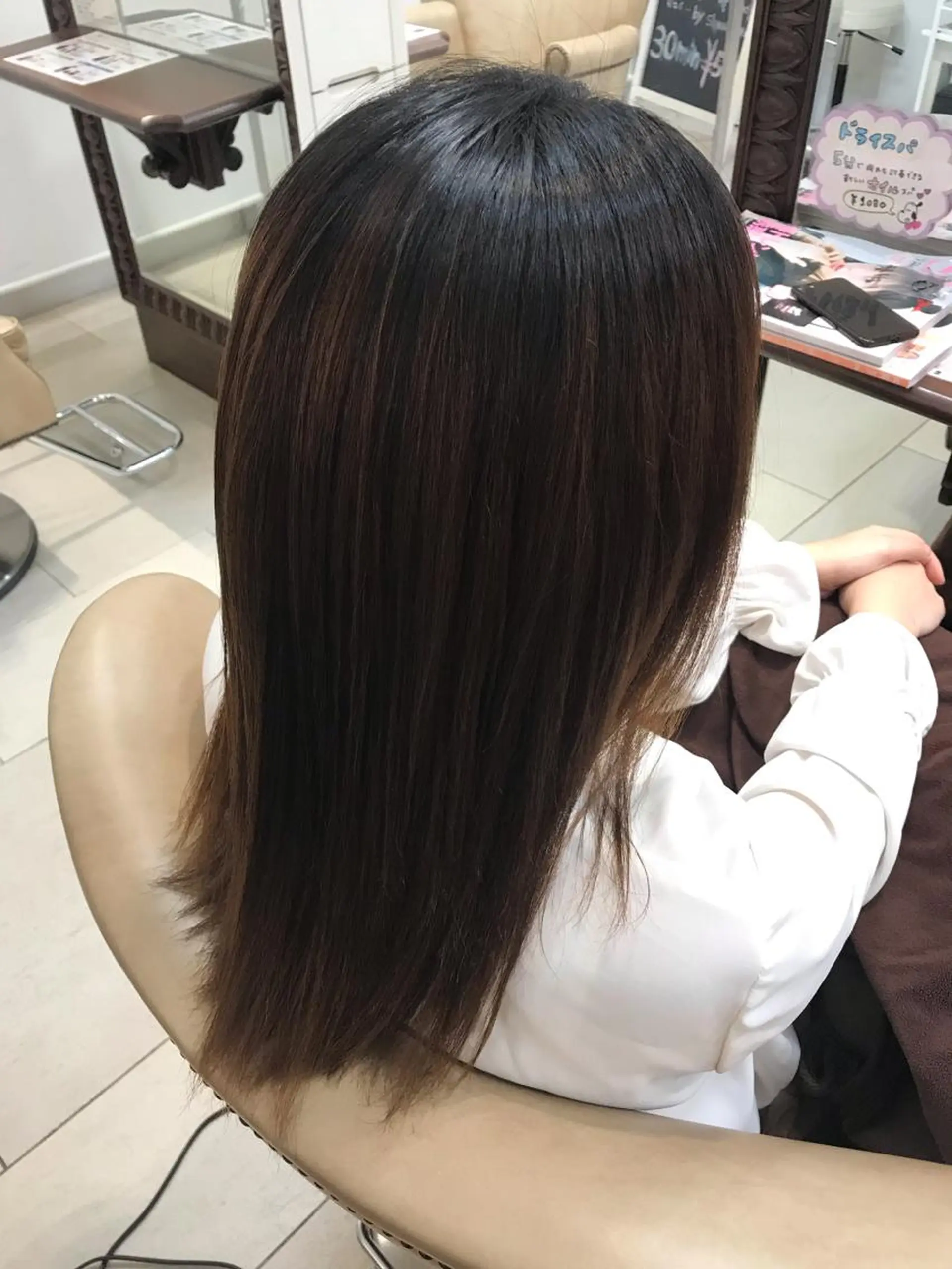 ロング パーマ 半個室サロン/透明感 /艶髪♡岸上 温♡のヘアスタイル