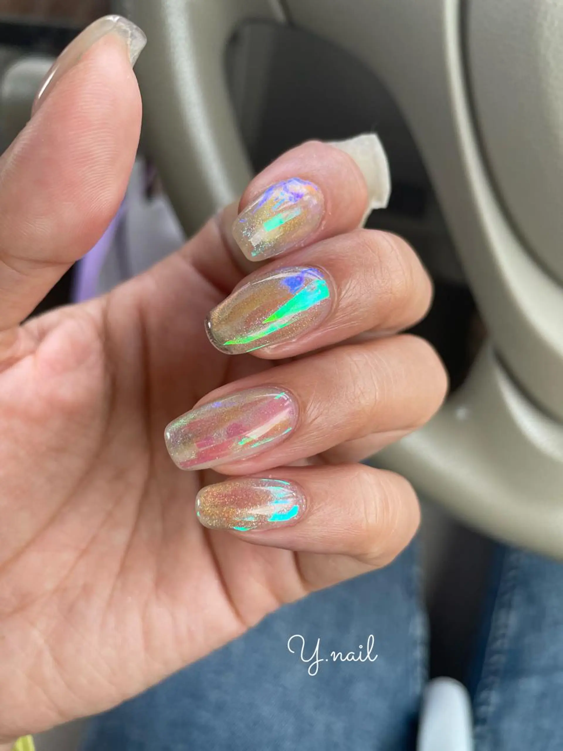 ネイル 氷ネイル・うるうるネイル マグネットネイル Feliz所属・Feliz 楽しいネイルサロンのネイルデザイン