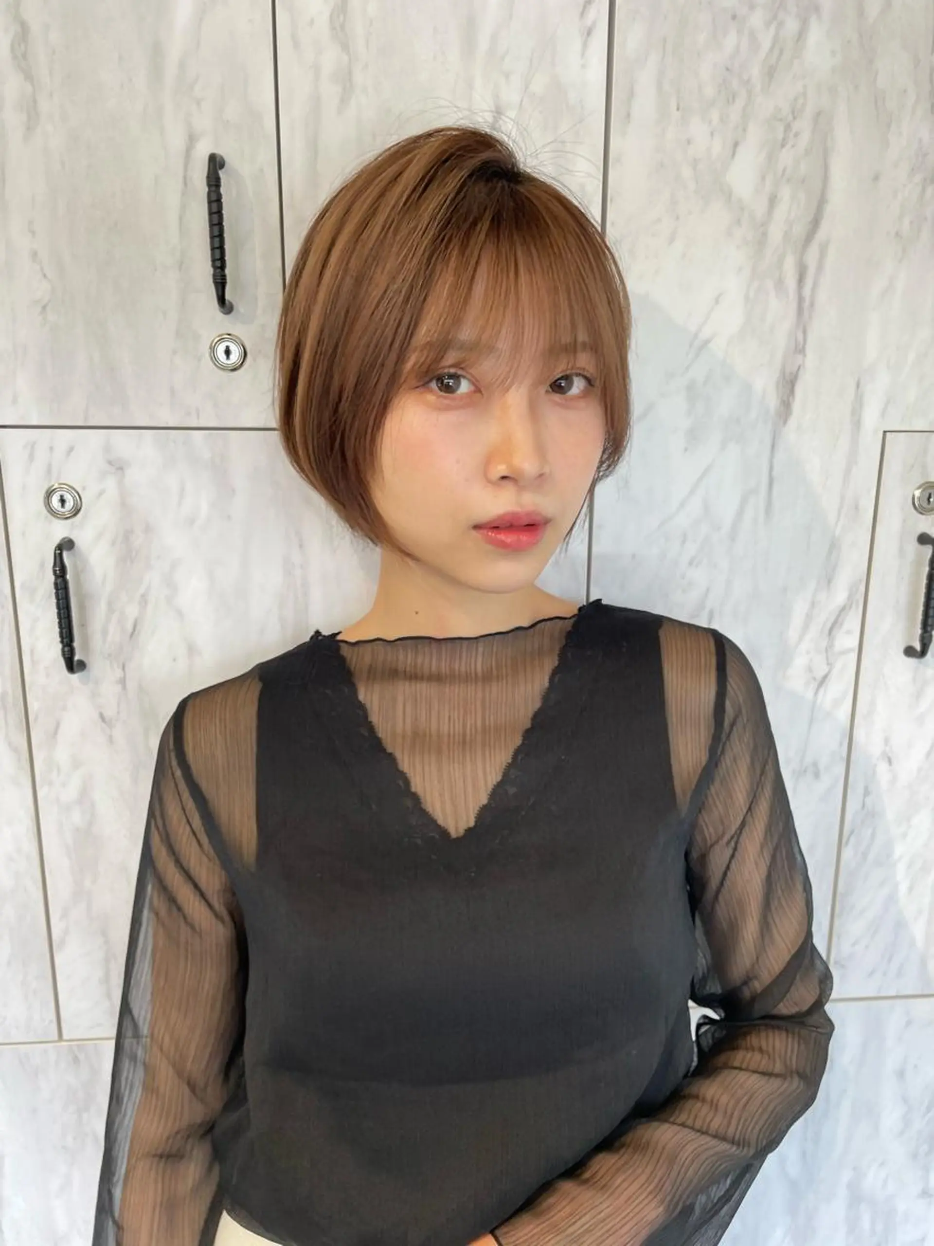 ショート カット ヘアカラー トリートメント 🌸Leviju桂店 店長Saki🌸のヘアスタイル
