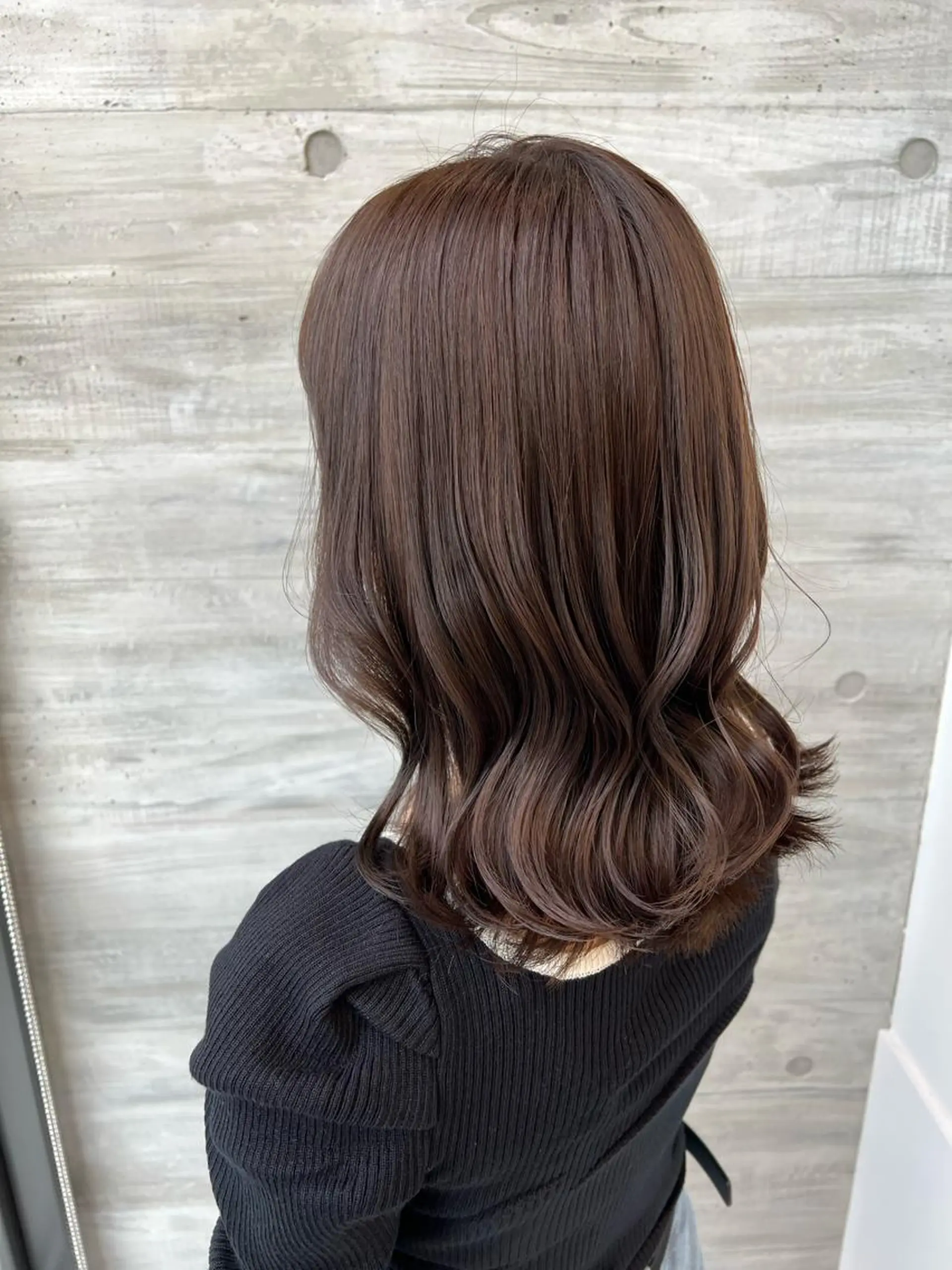 ミディアム カラー ParveMix 佐々木梨紗🤍のヘアスタイル