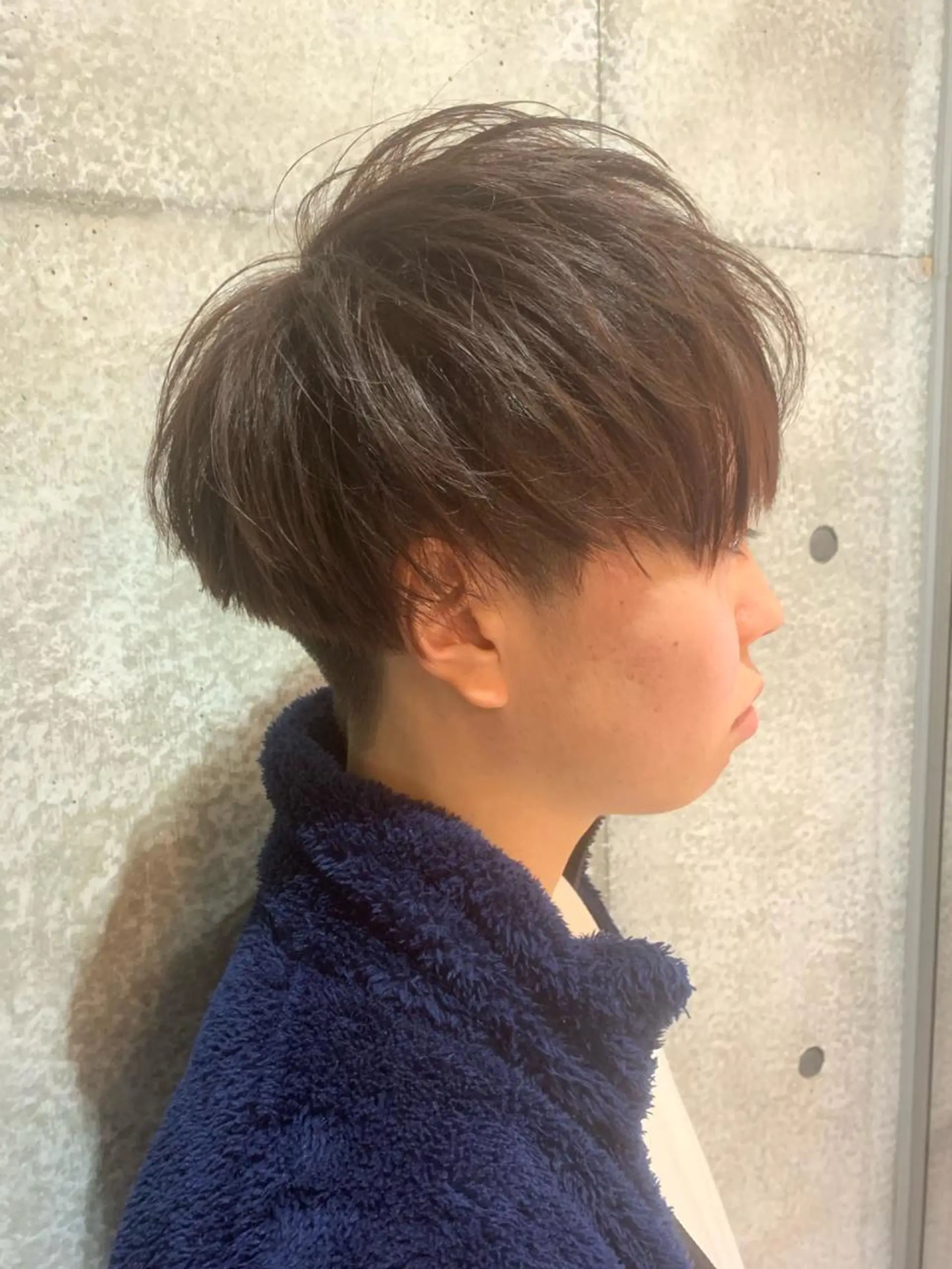 ショート カラー メンズ メンズパーマフェード シモジタカヒロのヘアスタイル
