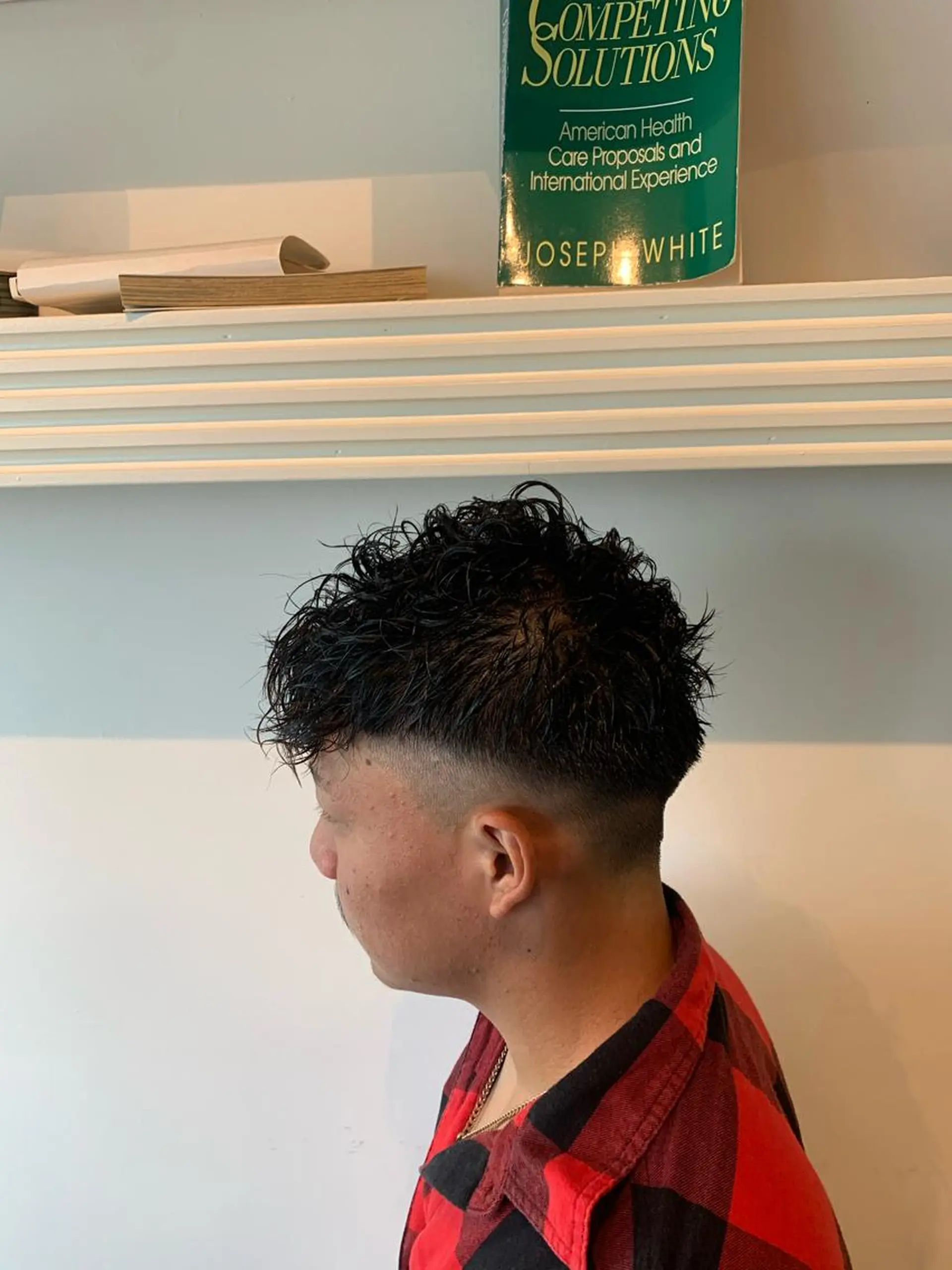ショート カット パーマ トリートメント ヘッドスパ ヘアセット 山口 竣也のヘアスタイル