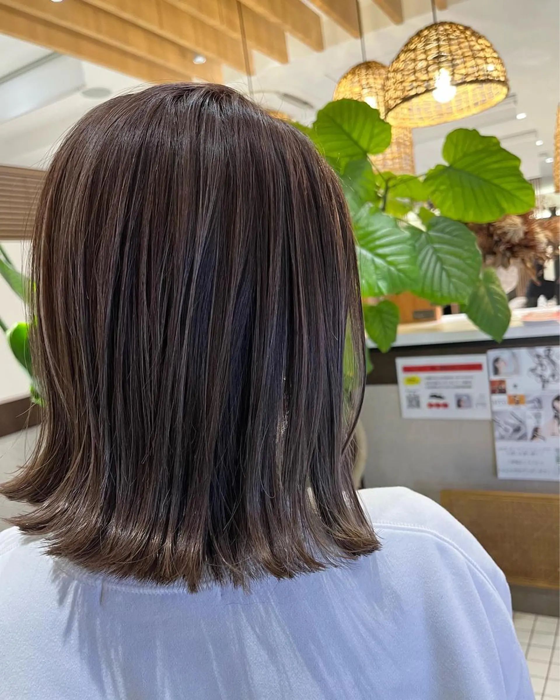 ミディアム ハイライト カット ヘアカラー 和田 琉々香のヘアスタイル