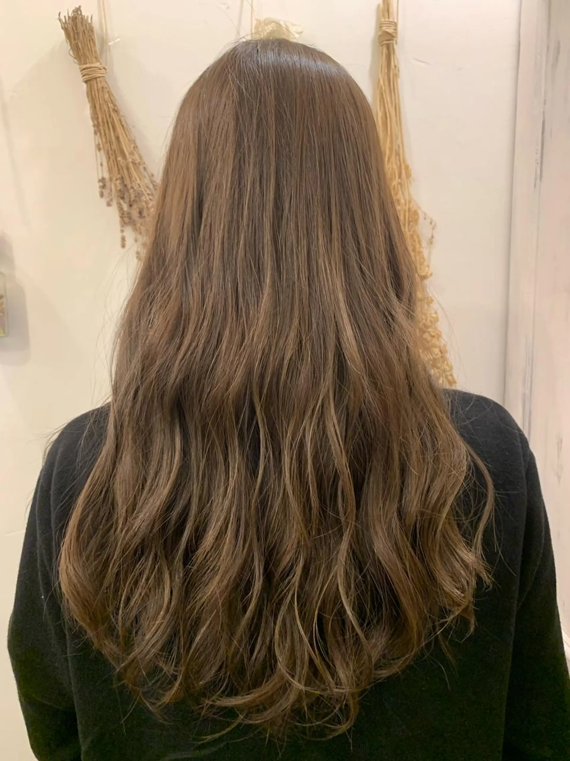 ロング カラー アッシュ アッシュブラウン ブラウンカラー エハラ リョウスケのヘアスタイル