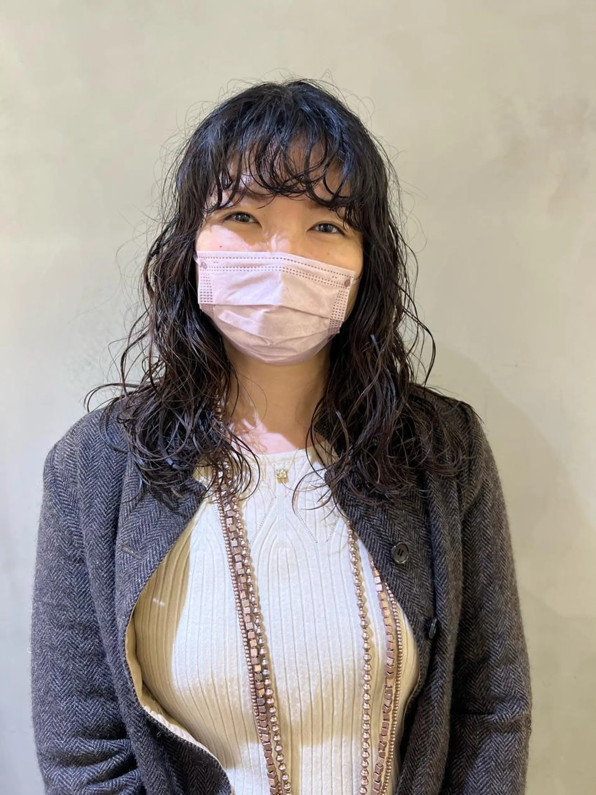 ロング パーマ カット ヘアカラー トリートメント 店長　ショート& パーマ　坂本のヘアスタイル